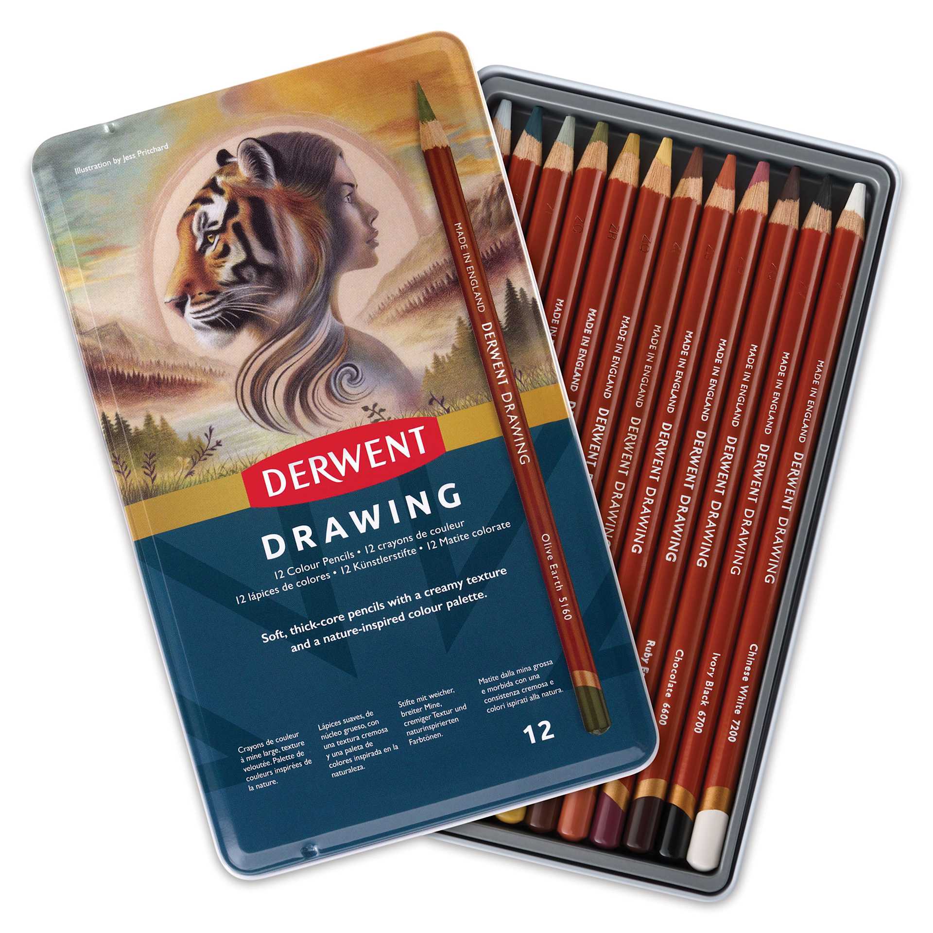 Derwent Drawing Pencils - Set of 12