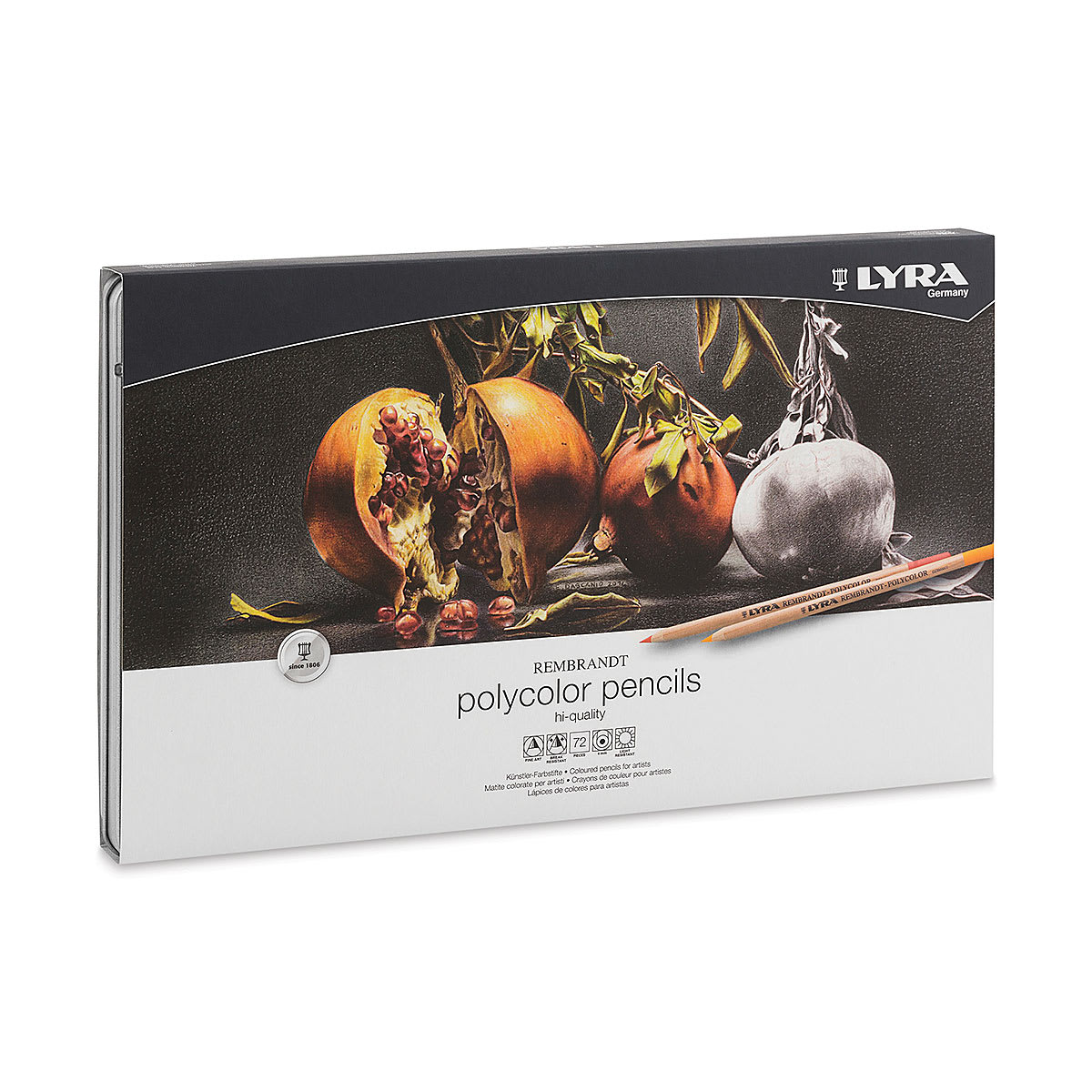 Oil-Based Colored Pencils, Set of 72, Front Cover 