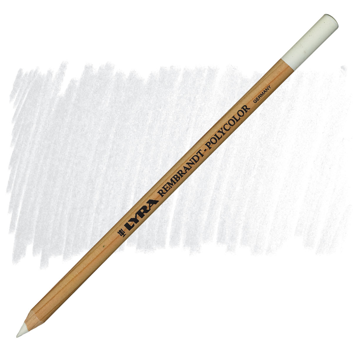 Lyra Rembrandt Polycolor Premium Oil-Based Colored Pencil - White pencil and swatch