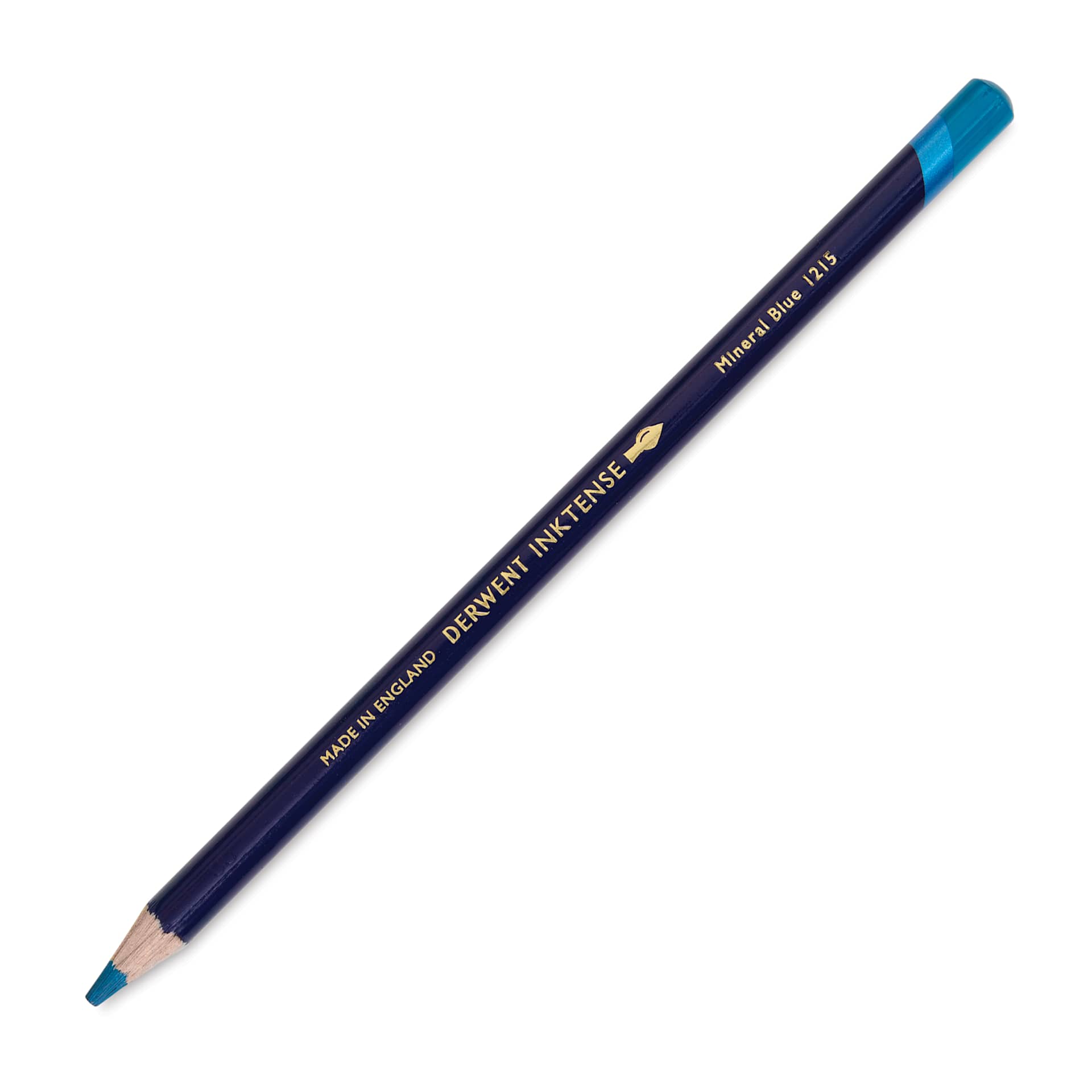 Derwent Inktense Pencil - Mineral Blue, single pencil