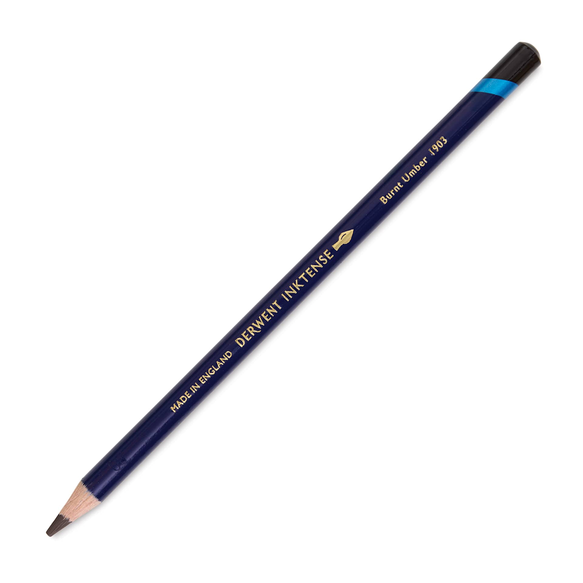 Derwent Inktense Pencil - Burnt Umber, single pencil