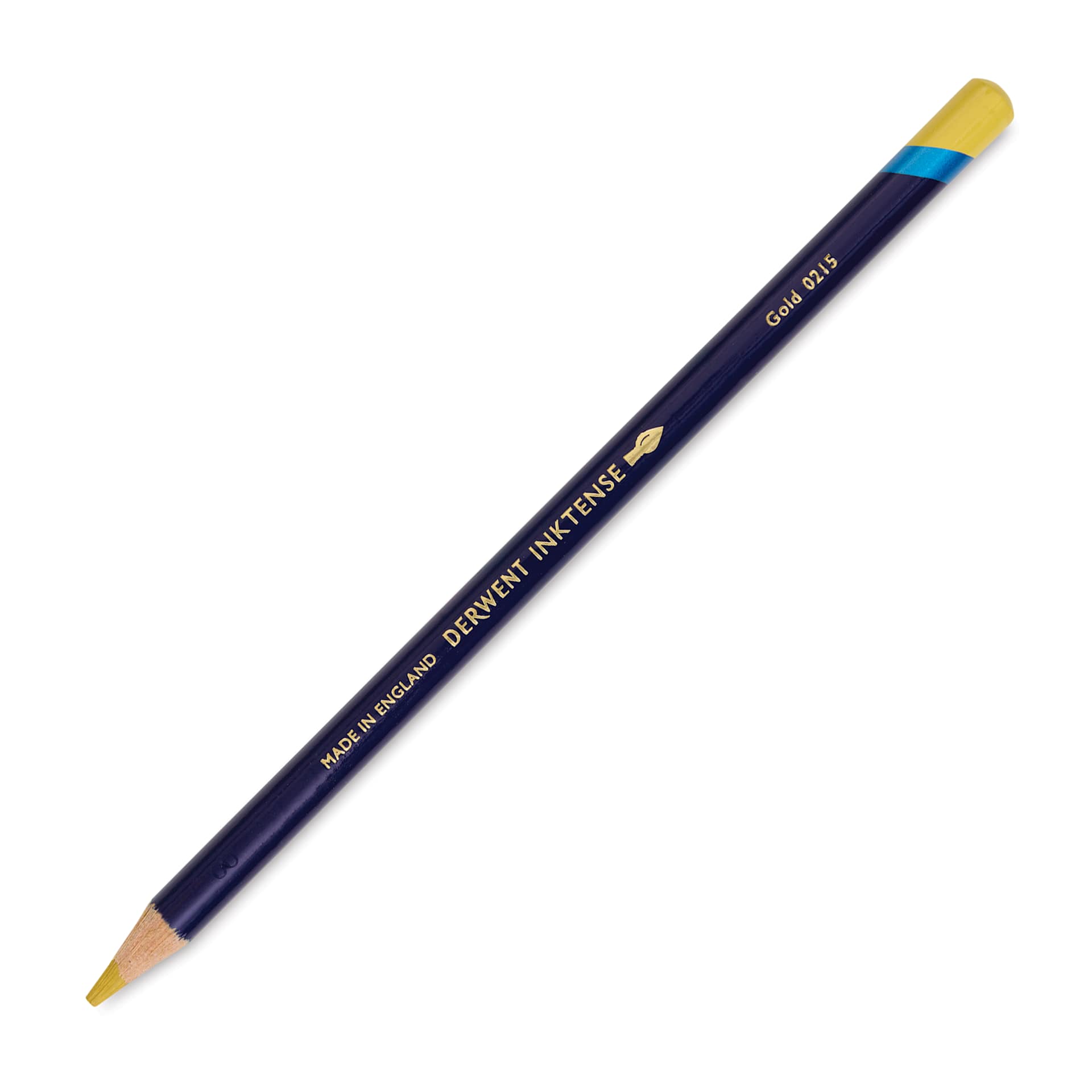 Derwent Inktense Pencil - Gold, single pencil