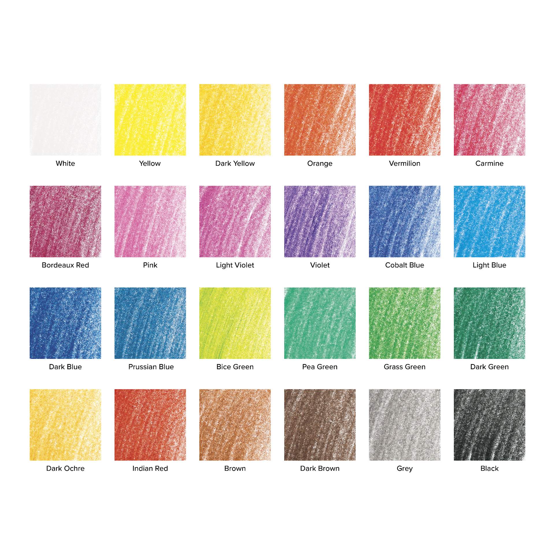 Blick Studio Artists' Colored Pencil Set - Set of 24, Assorted Colors, swatches