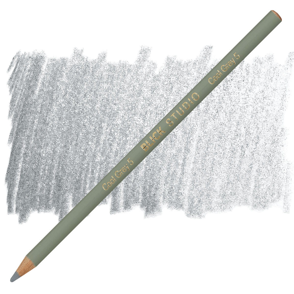 Blick Studio Artists' Colored Pencil - Cool Grey 5 pencil and swatch