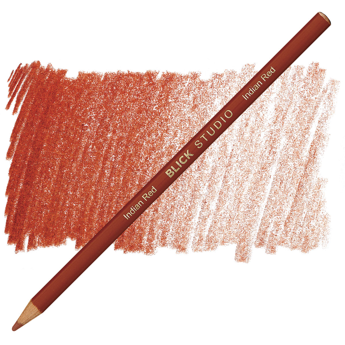 Blick Studio Artists' Colored Pencil - Earth Red pencil and swatch