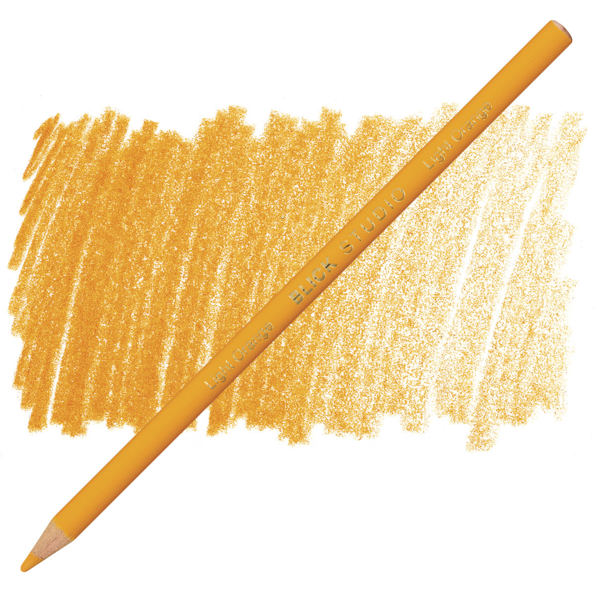 Blick Studio Artists' Colored Pencil - Light Orange pencil and swatch
