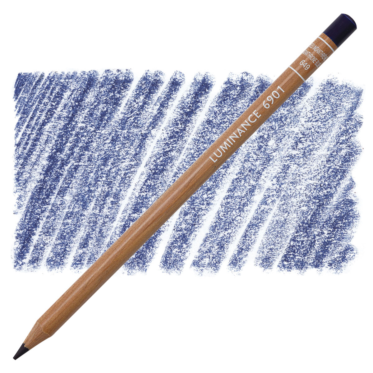 Caran d'Ache Luminance Colored Pencil - Indanthrone Blue pencil and swatch