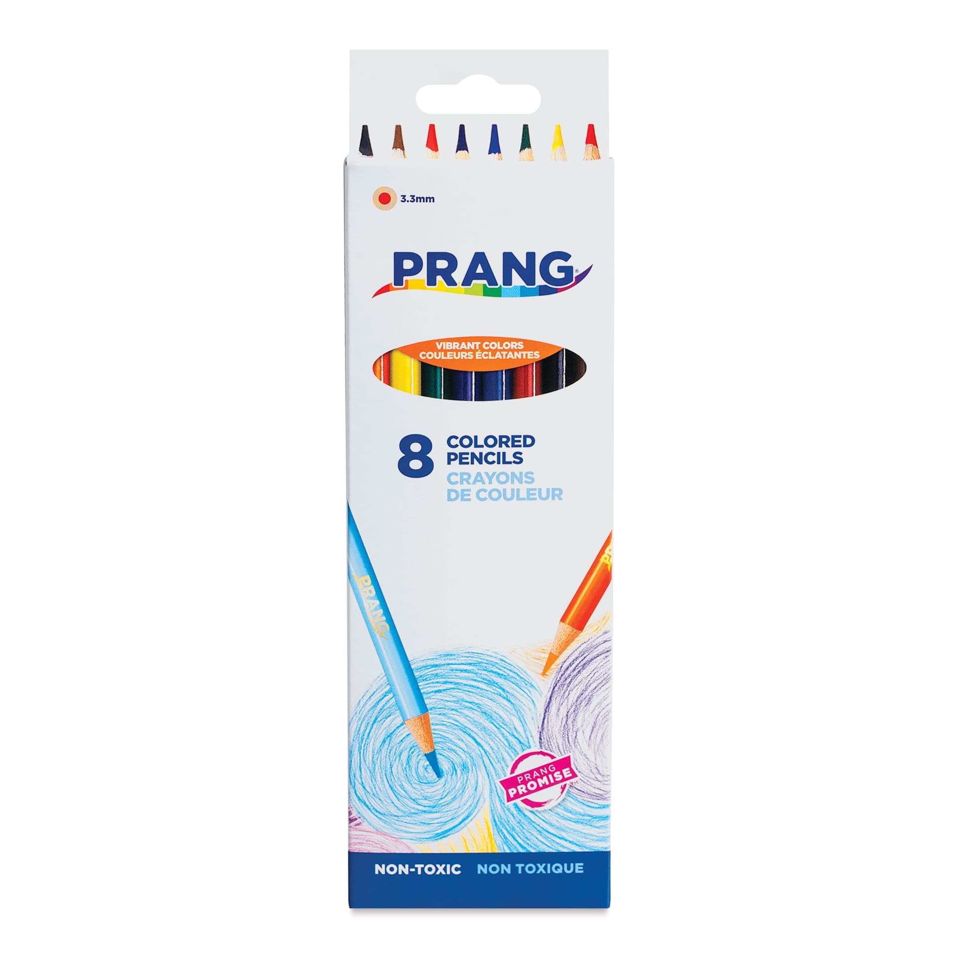 Prang Colored Pencils - Assorted Colors, Set of 8, front of packaging