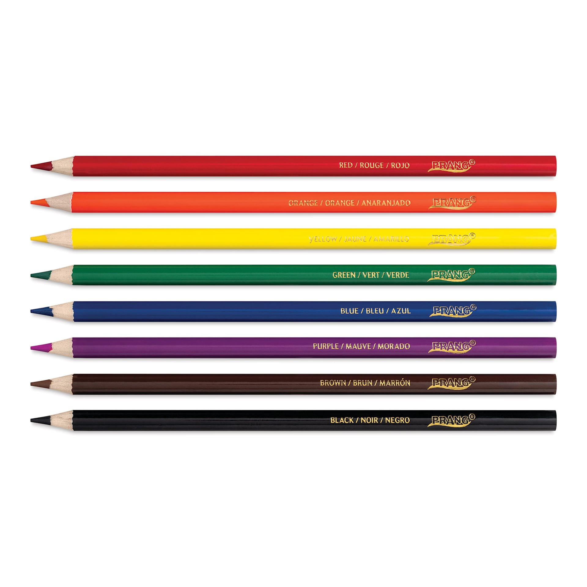 Prang Colored Pencils - Assorted Colors, Set of 8, contents