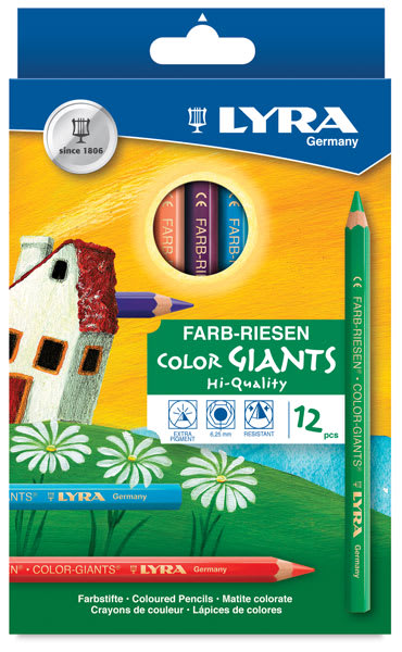 Lyra Color Giant Sets - Front of package of 12 Assorted Colors