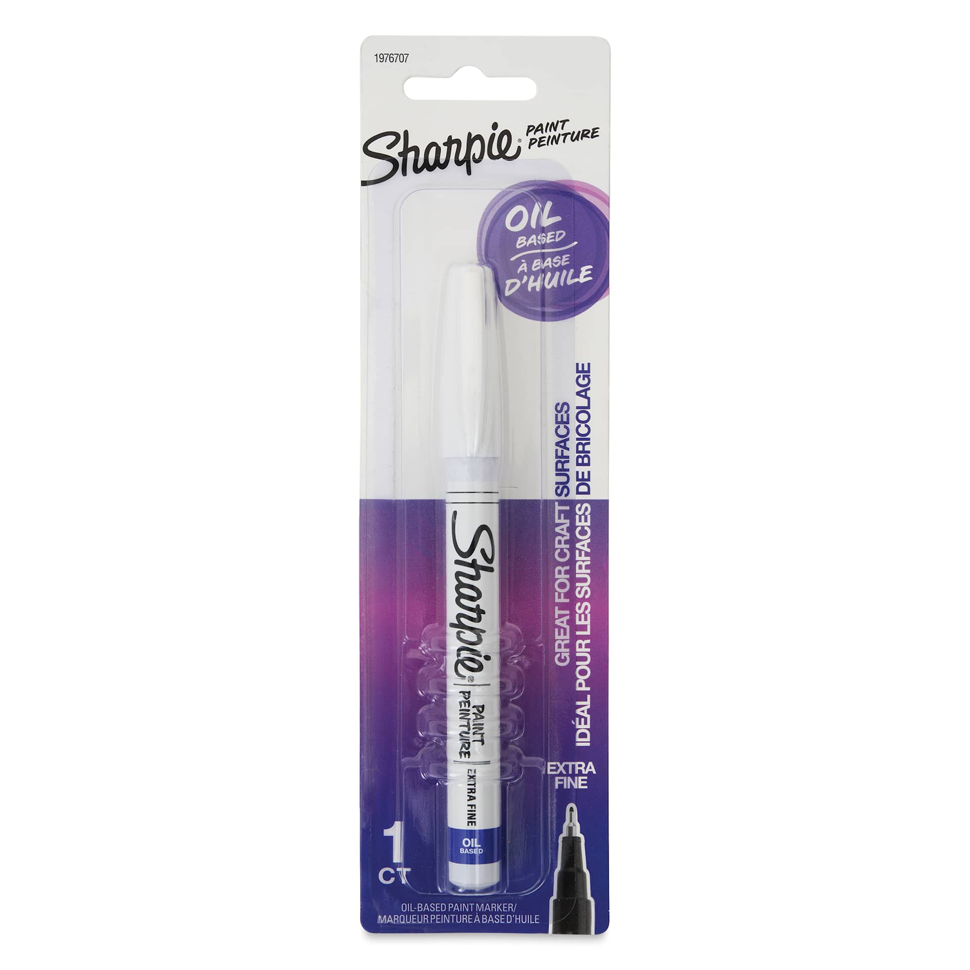 Sharpie Oil-Based Paint Marker - White, Extra Fine Point, front of the packaging