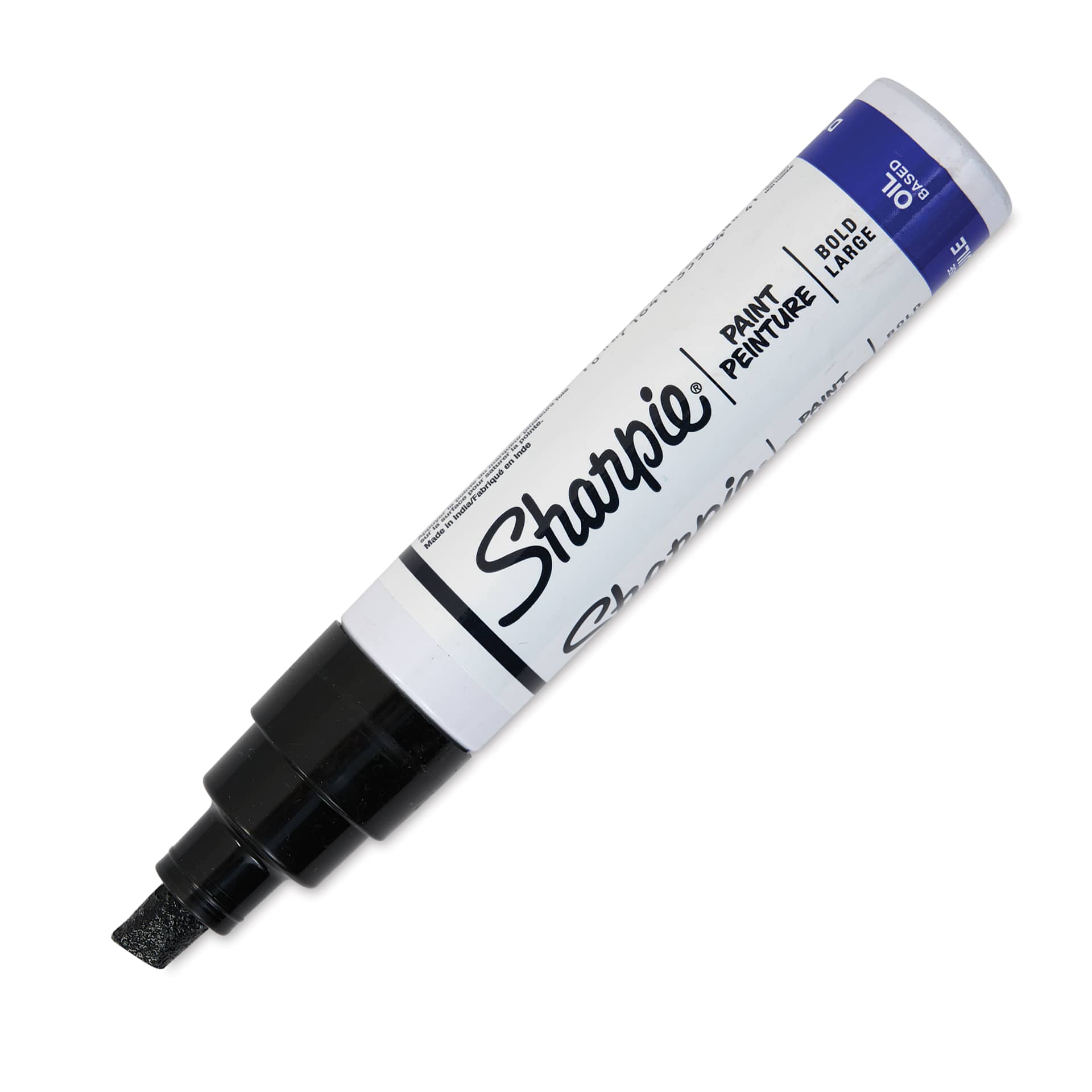 Sharpie Oil-Based Paint Marker - Black, Bold Point, cap off