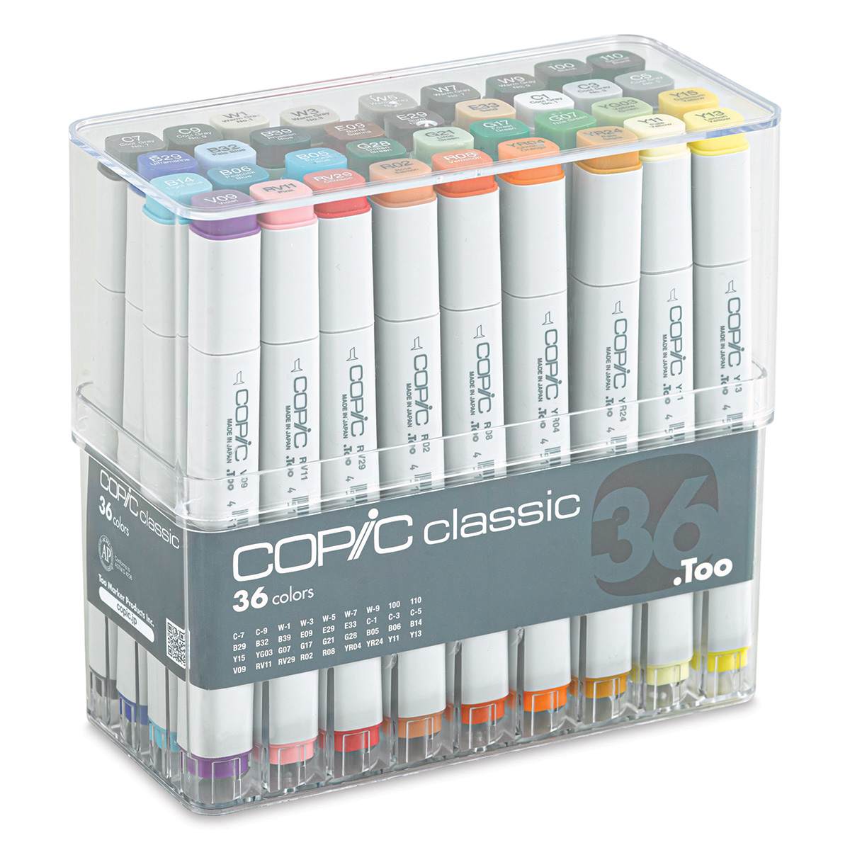 Copic Classic Marker - Assorted Colors, Set of 36