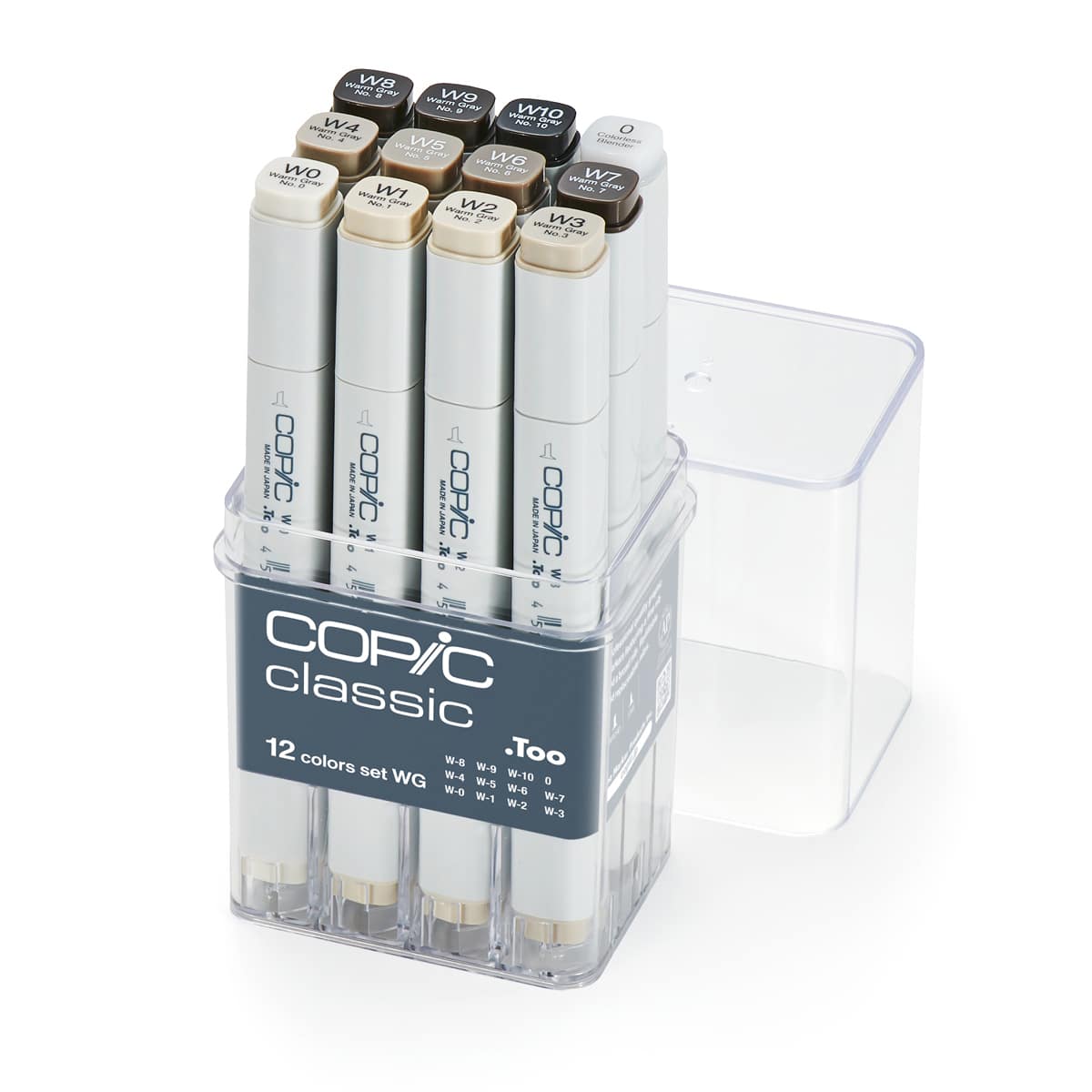 Copic Classic Marker - Set of 12, Warm Gray