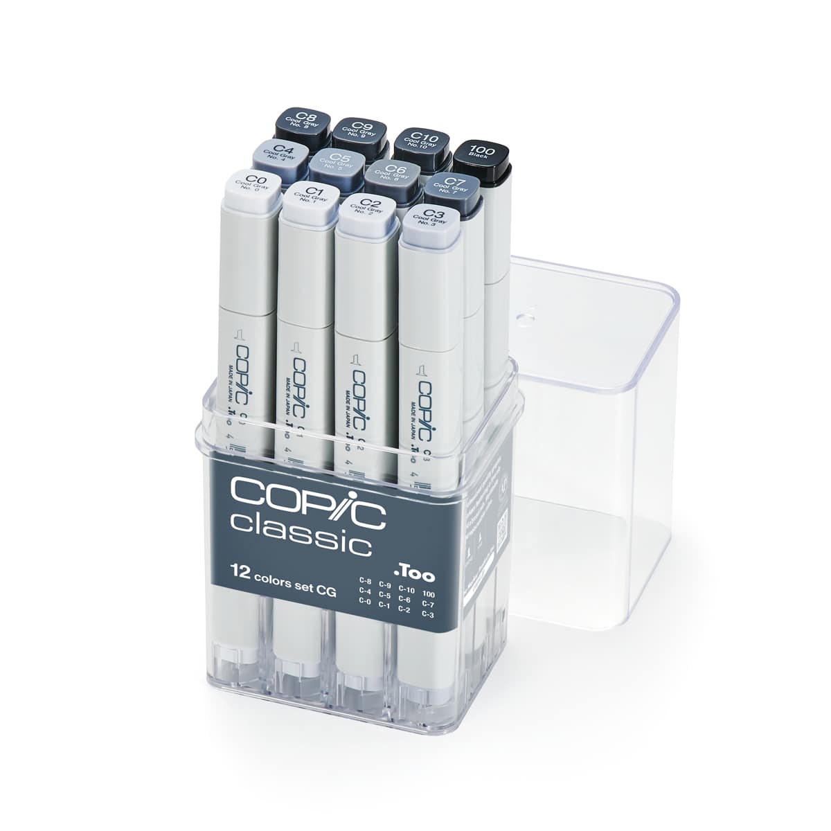 Copic Classic Marker - Set of 12, Cool Gray
