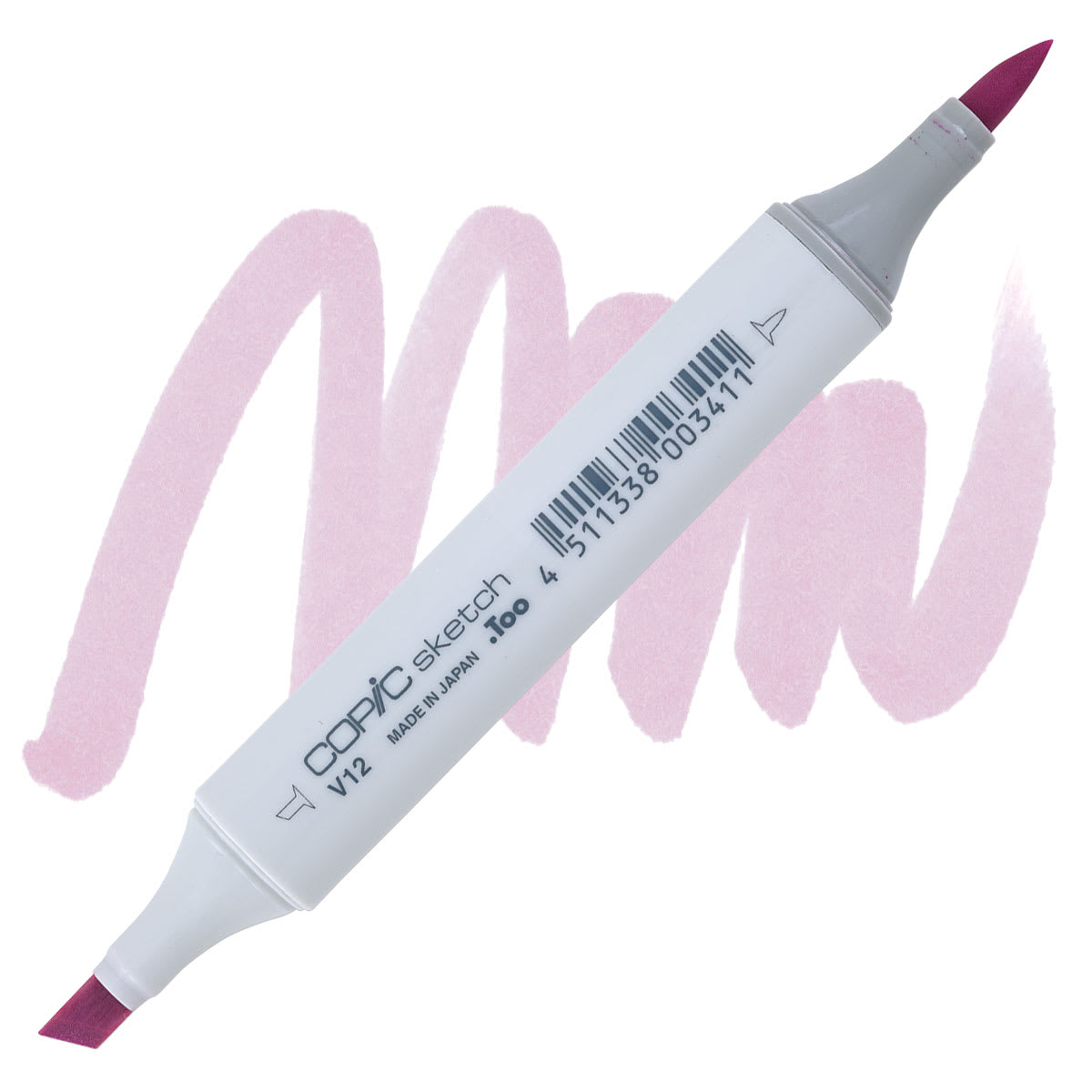 Copic Sketch Marker - Pale Lilac V12 marker and swatch