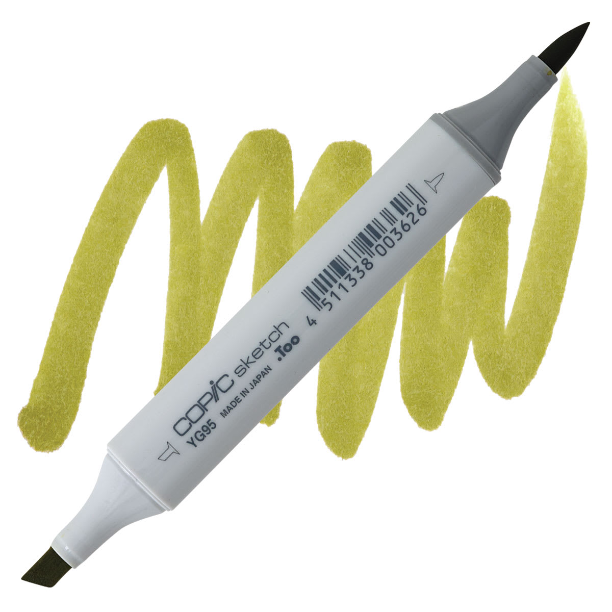 Copic Sketch Marker - Pale Olive YG95 marker and swatch