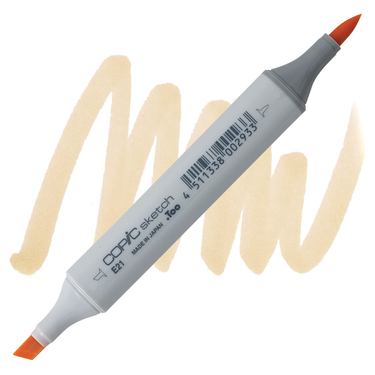 Copic Sketch Marker - Soft Sun E21 marker and swatch