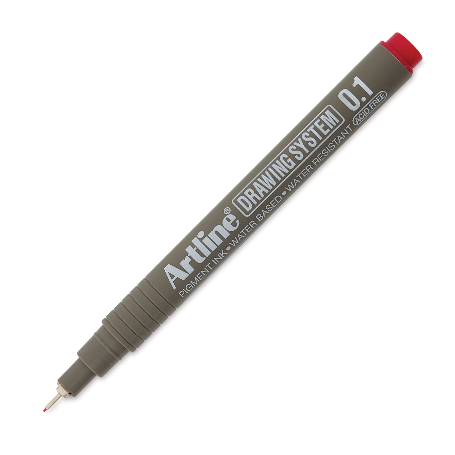 Artline Drawing Pen - Red, 0.1 mm Tip