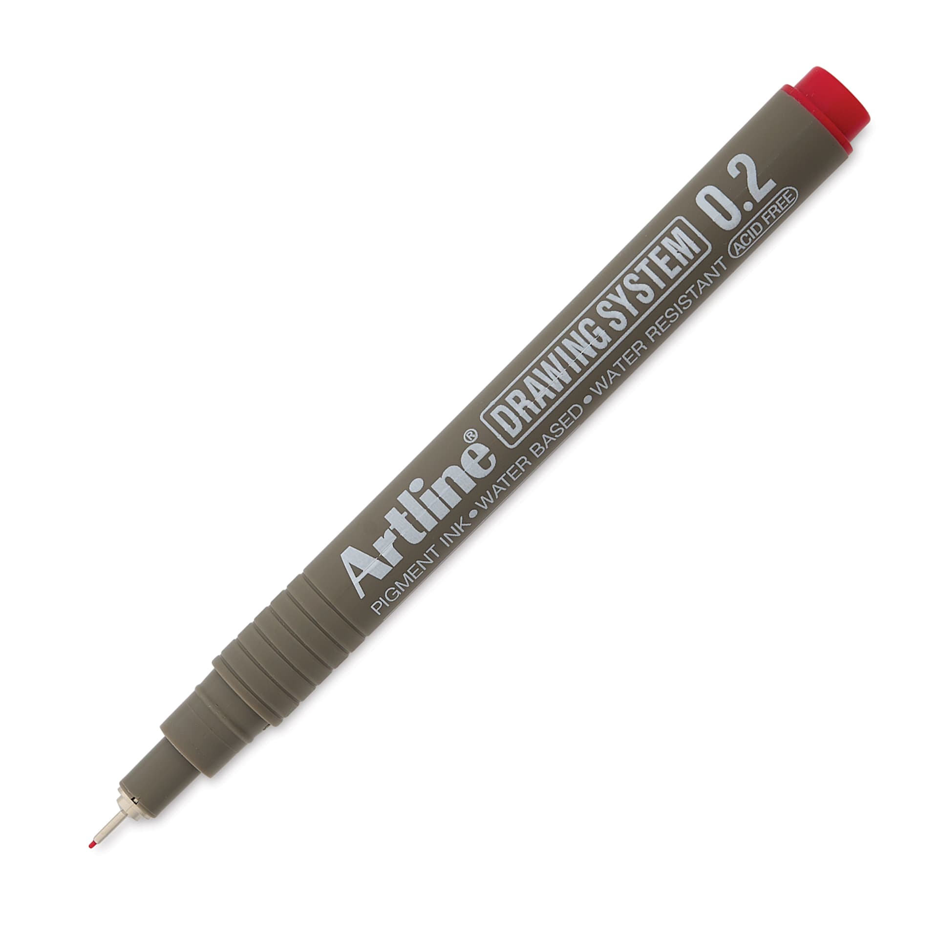 Artline Drawing Pen - Red, 0.2 mm Tip