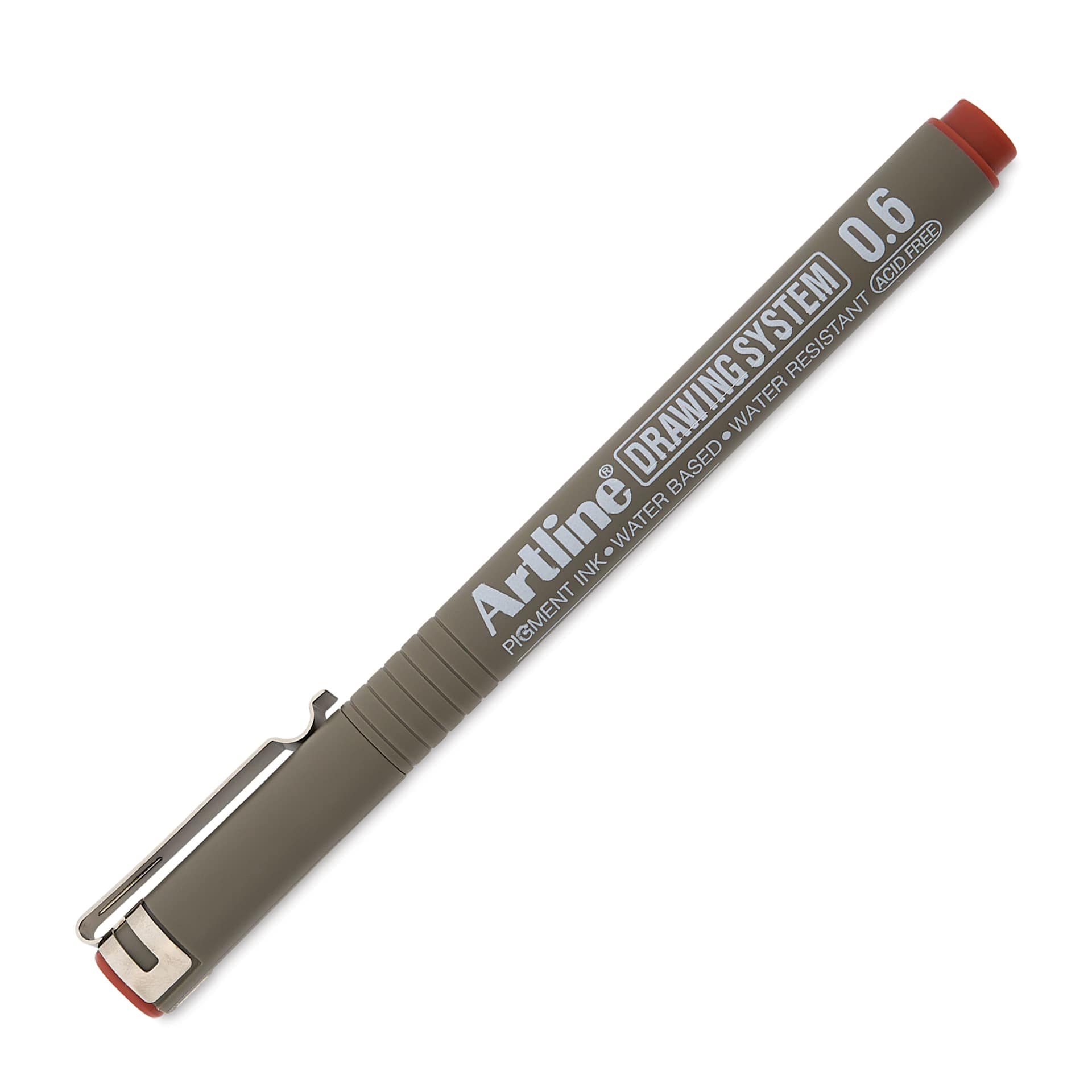 Artline Drawing Pen - Sepia, 0.6 mm Tip, capped