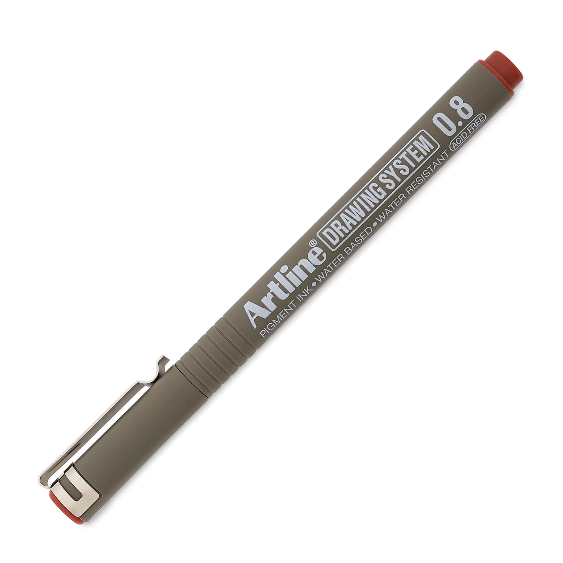 Artline Drawing Pen - Sepia, 0.8 mm Tip, capped