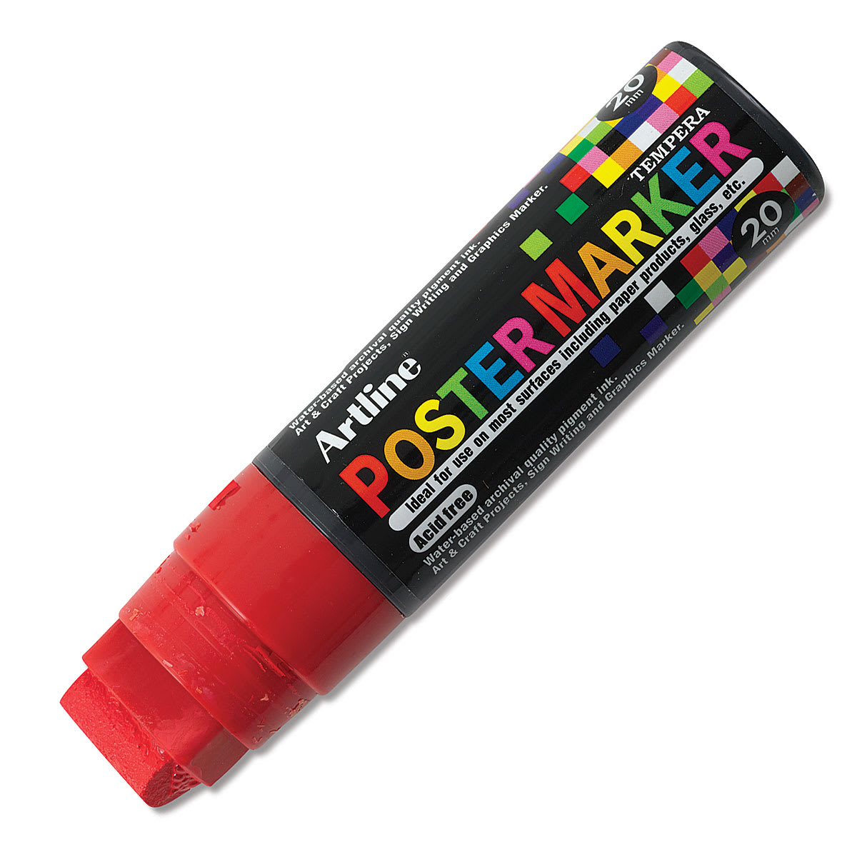 Artline Poster Markers - 20 mm Tip, Red