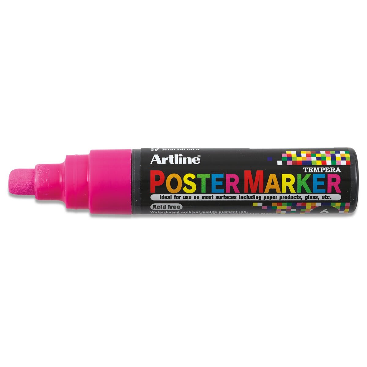 Artline Poster Markers - 6 mm Tip, Fluorescent Pink