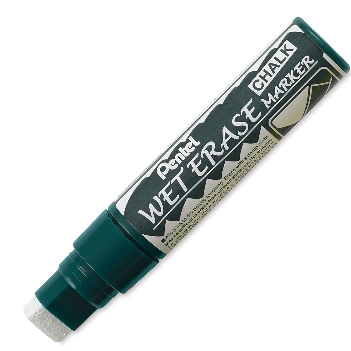 Pentel Wet Erase Chalk Markers - Jumbo, White
