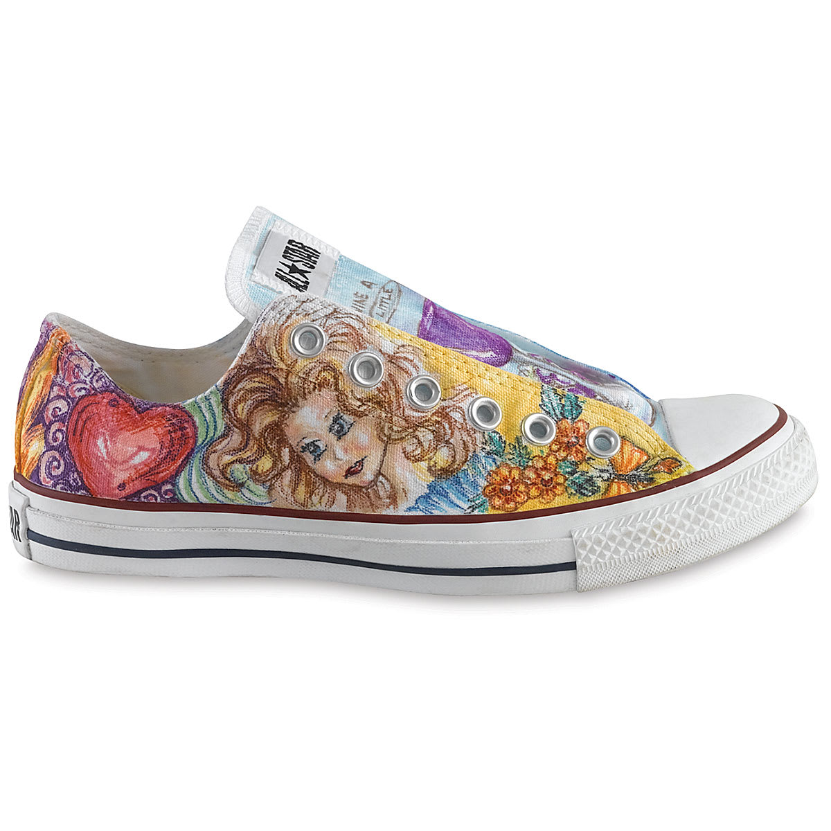 Sneaker decorated with Prismacolor Premier Illustration Markers.