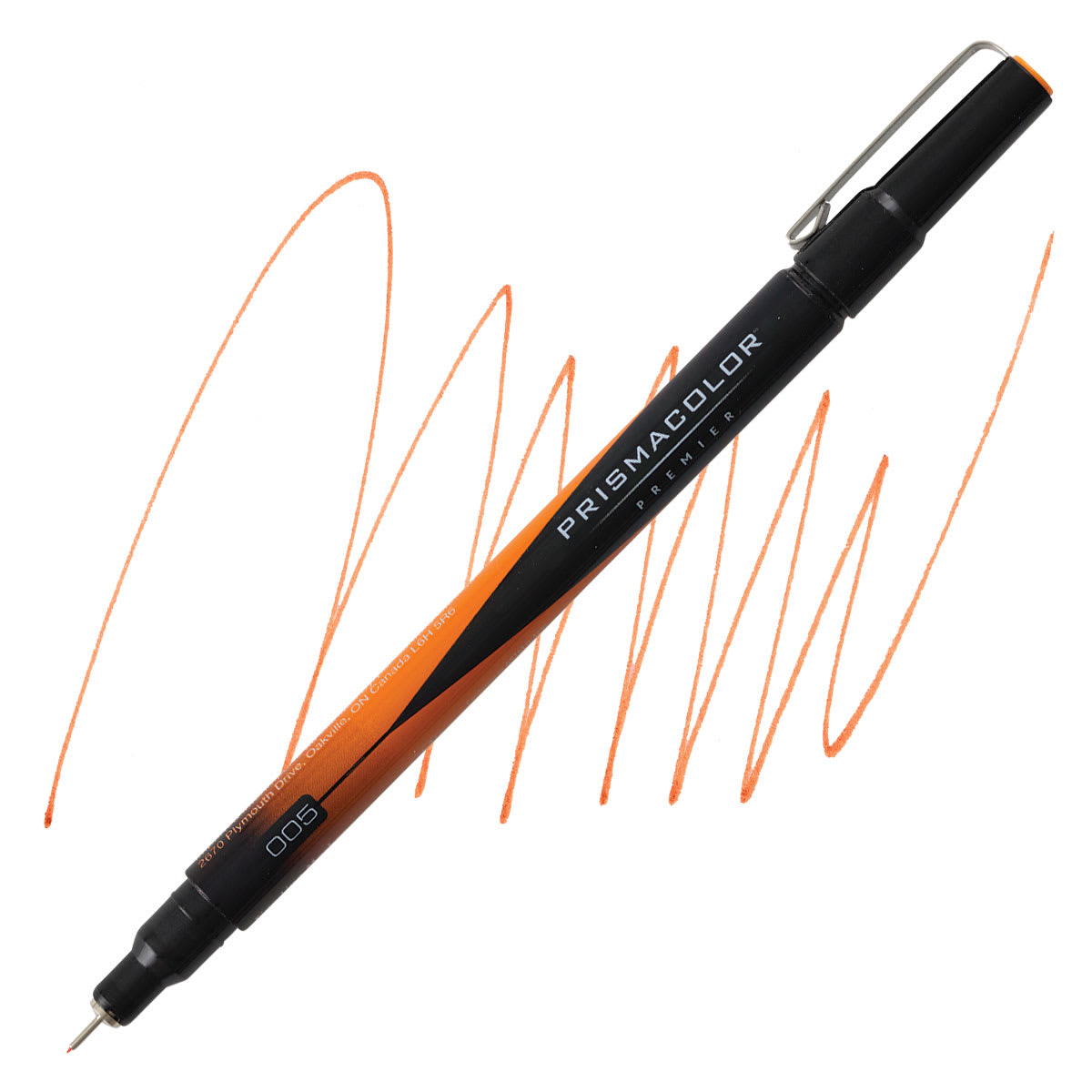 Prismacolor Premier Illustration Marker - Orange, 005, Extra Fine Line