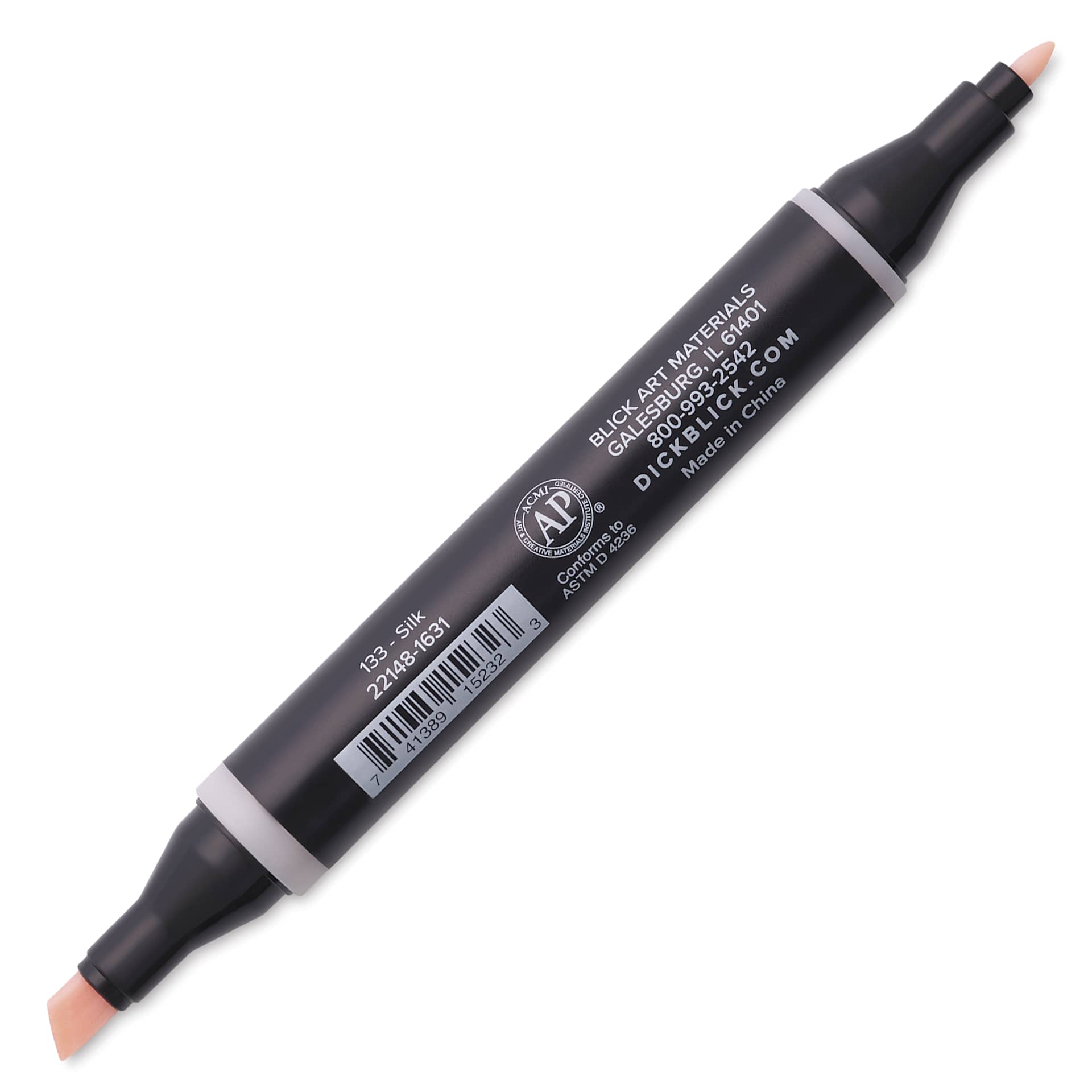 Blick Studio Alcohol Art Marker - 133 Silk, marker with caps off