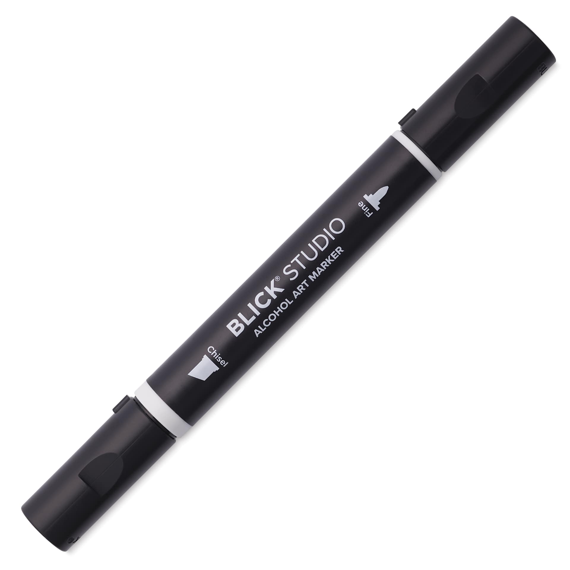 Blick Studio Alcohol Art Marker - 080 Basic Gray 1, marker with caps on