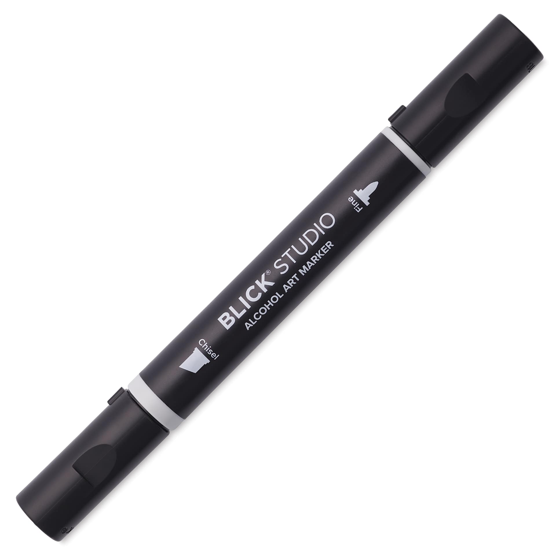 Blick Studio Alcohol Art Marker - 081 Basic Gray 2, marker with caps on