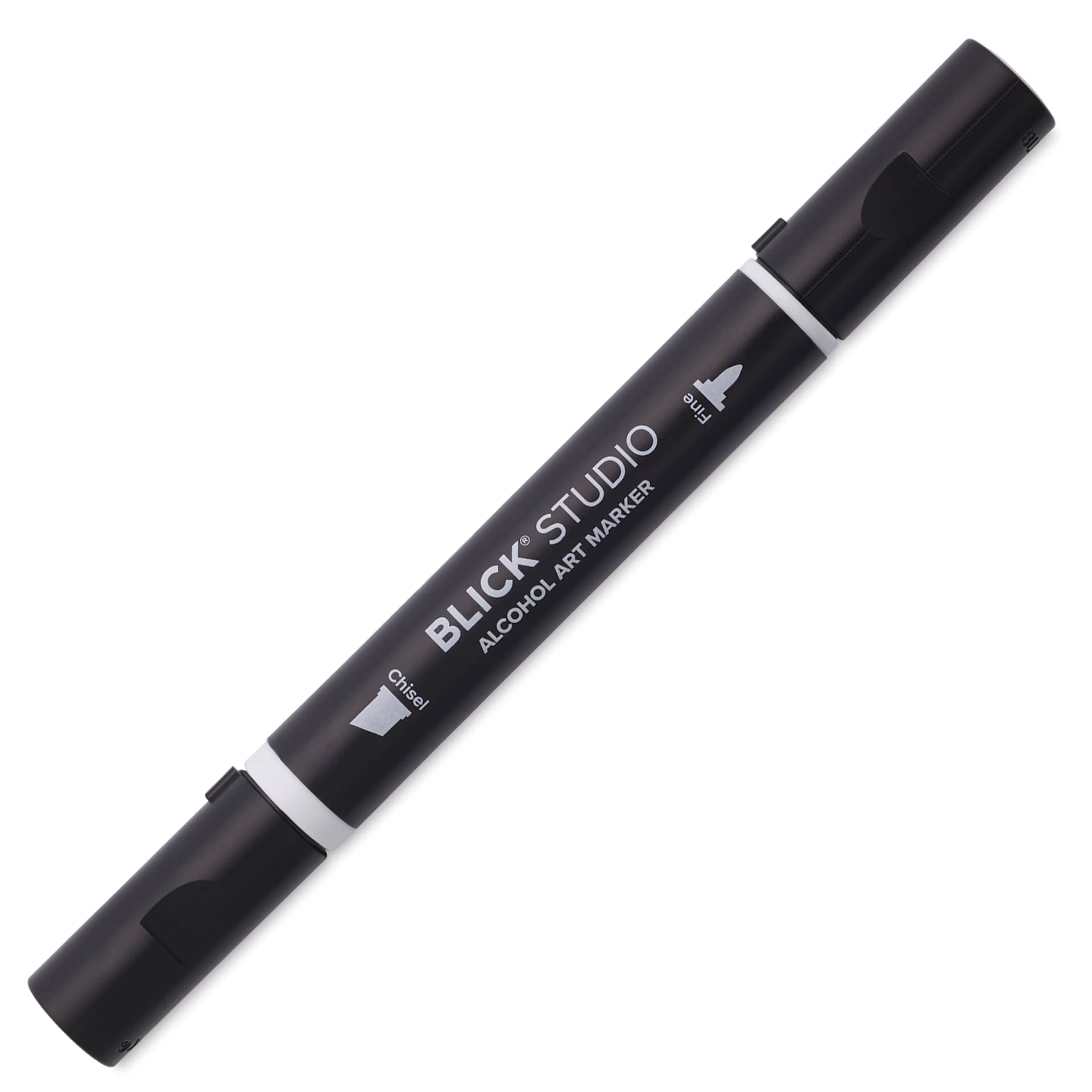 Blick Studio Alcohol Art Marker - 025 Cool Gray 30%, marker with caps on