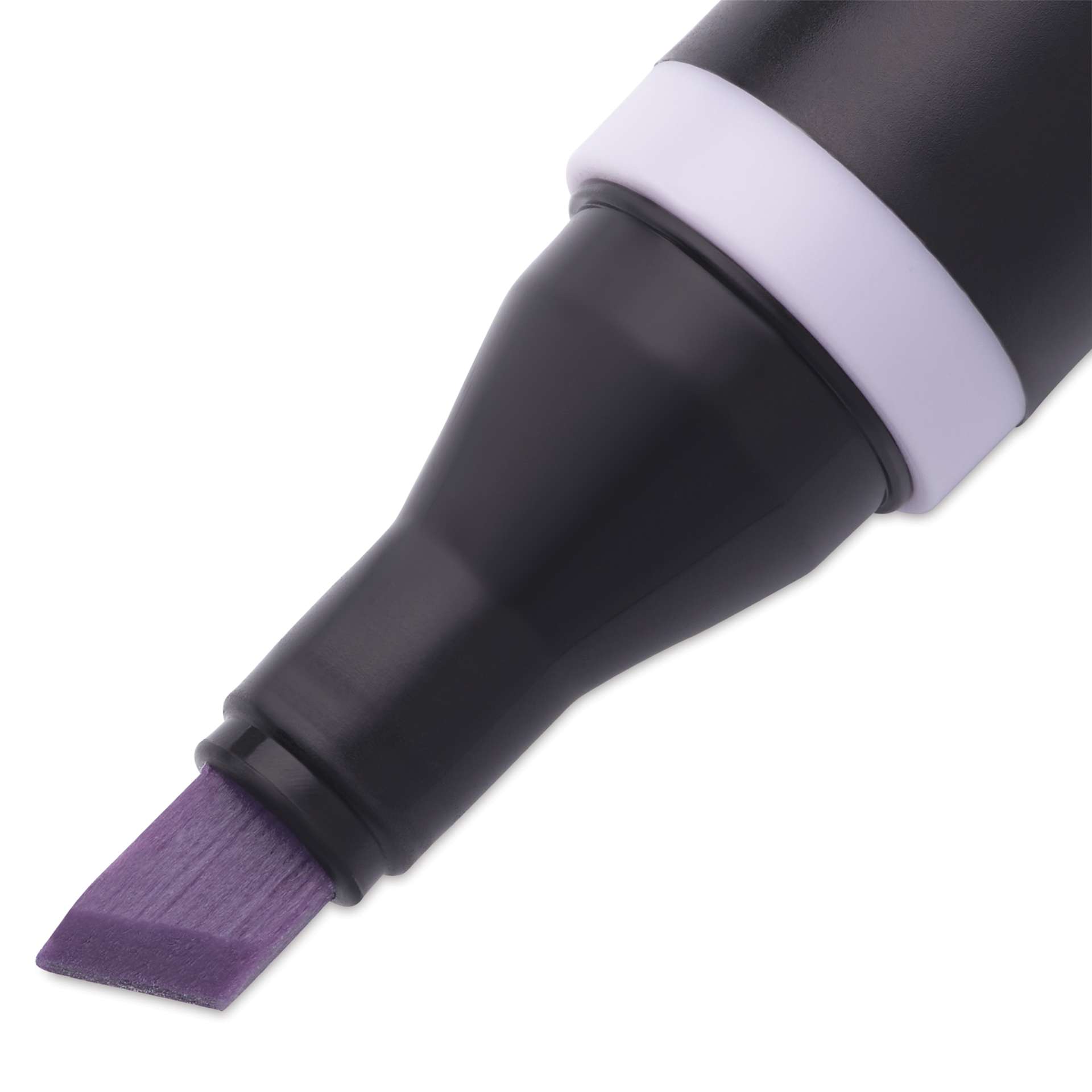 Blick Studio Alcohol Art Marker - 045 Gray Lavender, close-up of the chisel tip