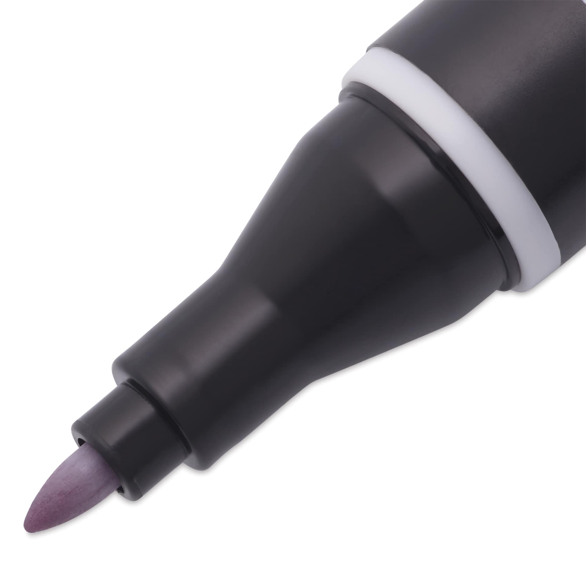 Blick Studio Alcohol Art Marker - 056 Warm Gray 40%, close-up of bullet tip