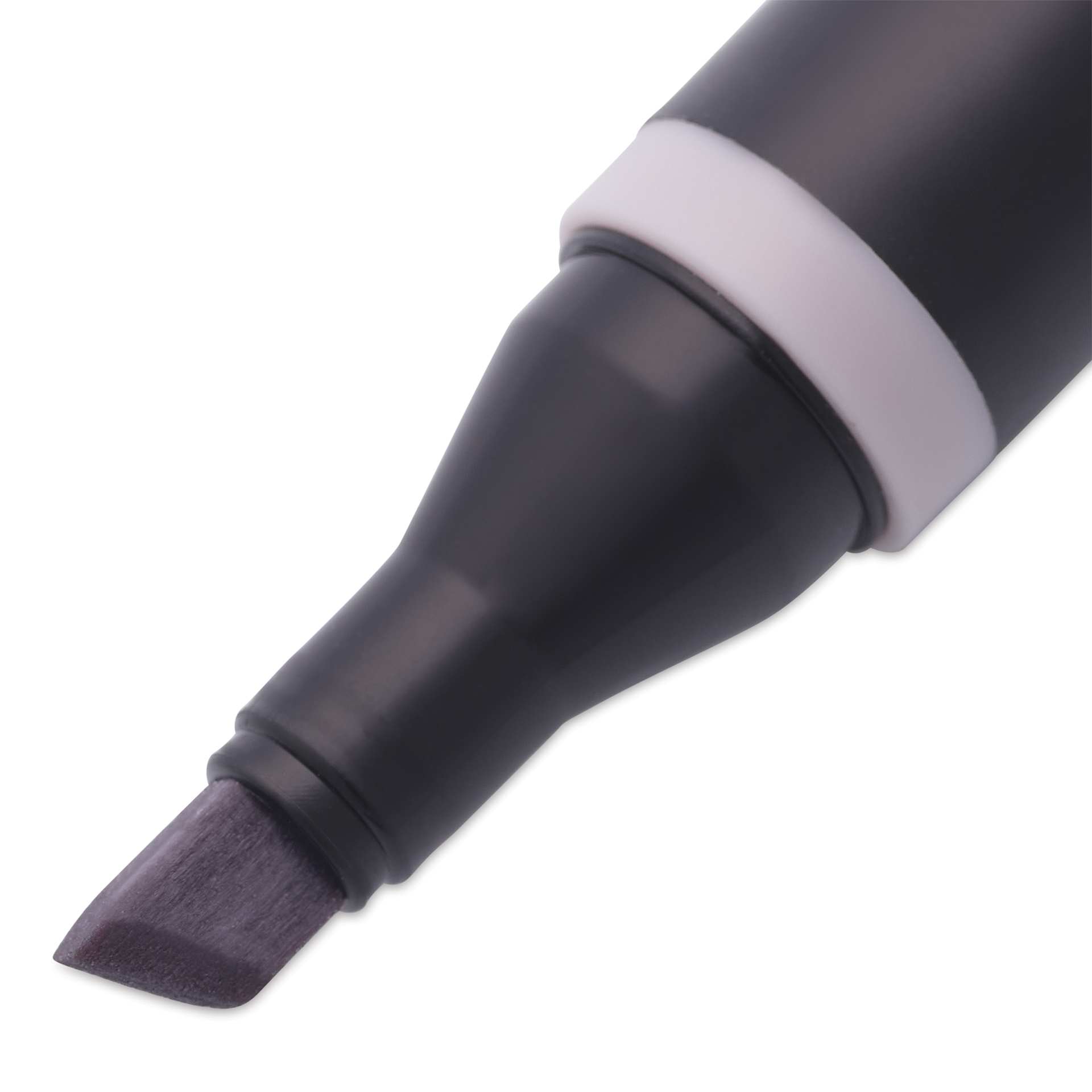 Blick Studio Alcohol Art Marker - 057 Warm Gray 50%, close-up of chisel tip