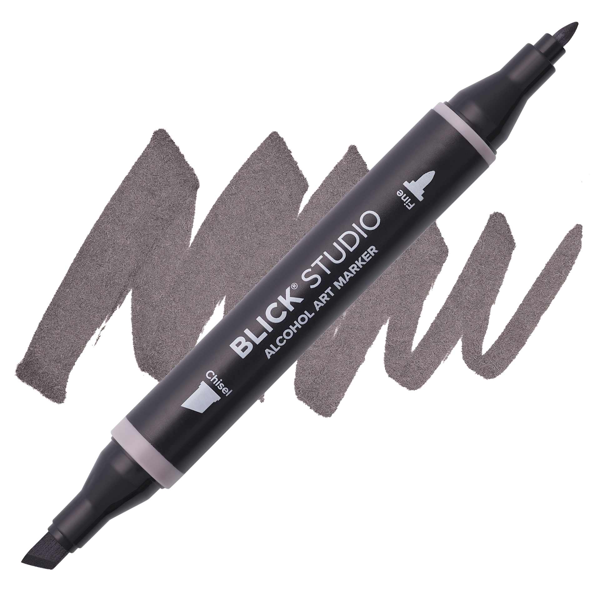 Blick Studio Alcohol Art Marker - 059 Warm Gray 70%, swatch and marker