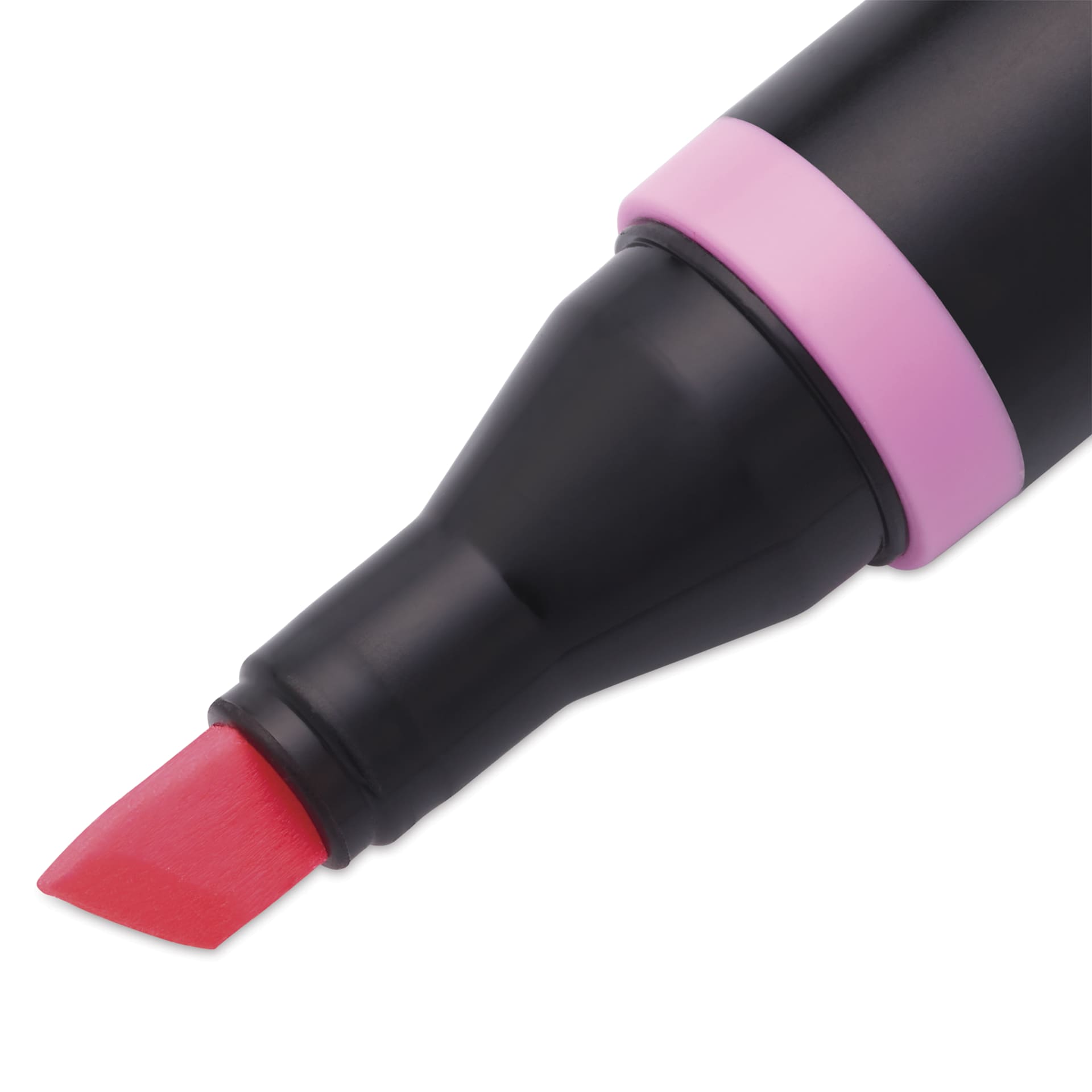 Blick Studio Alcohol Art Marker - 013 Pink, close-up of chisel tip