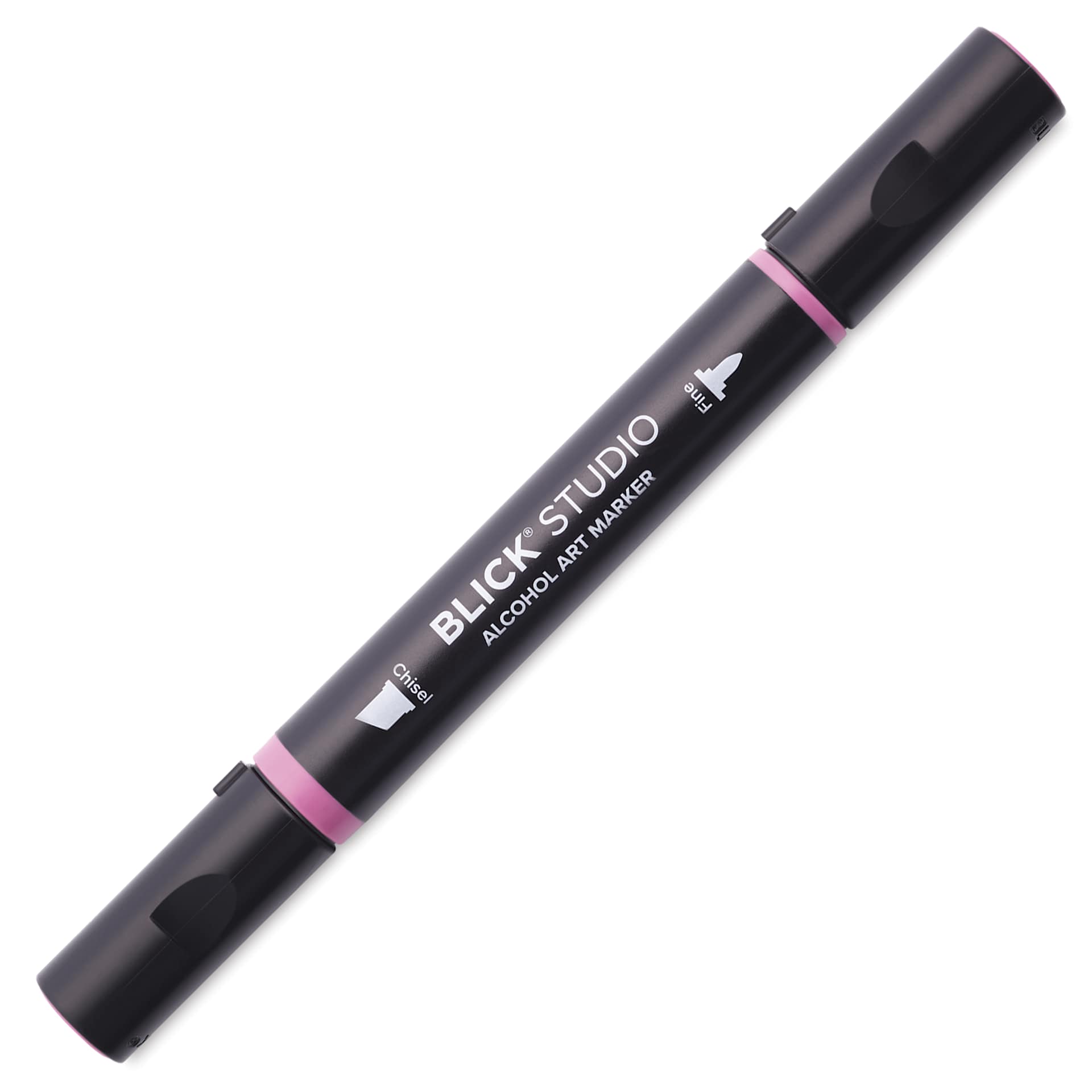 Blick Studio Alcohol Art Marker - 122 Orchid Pink, marker with caps on