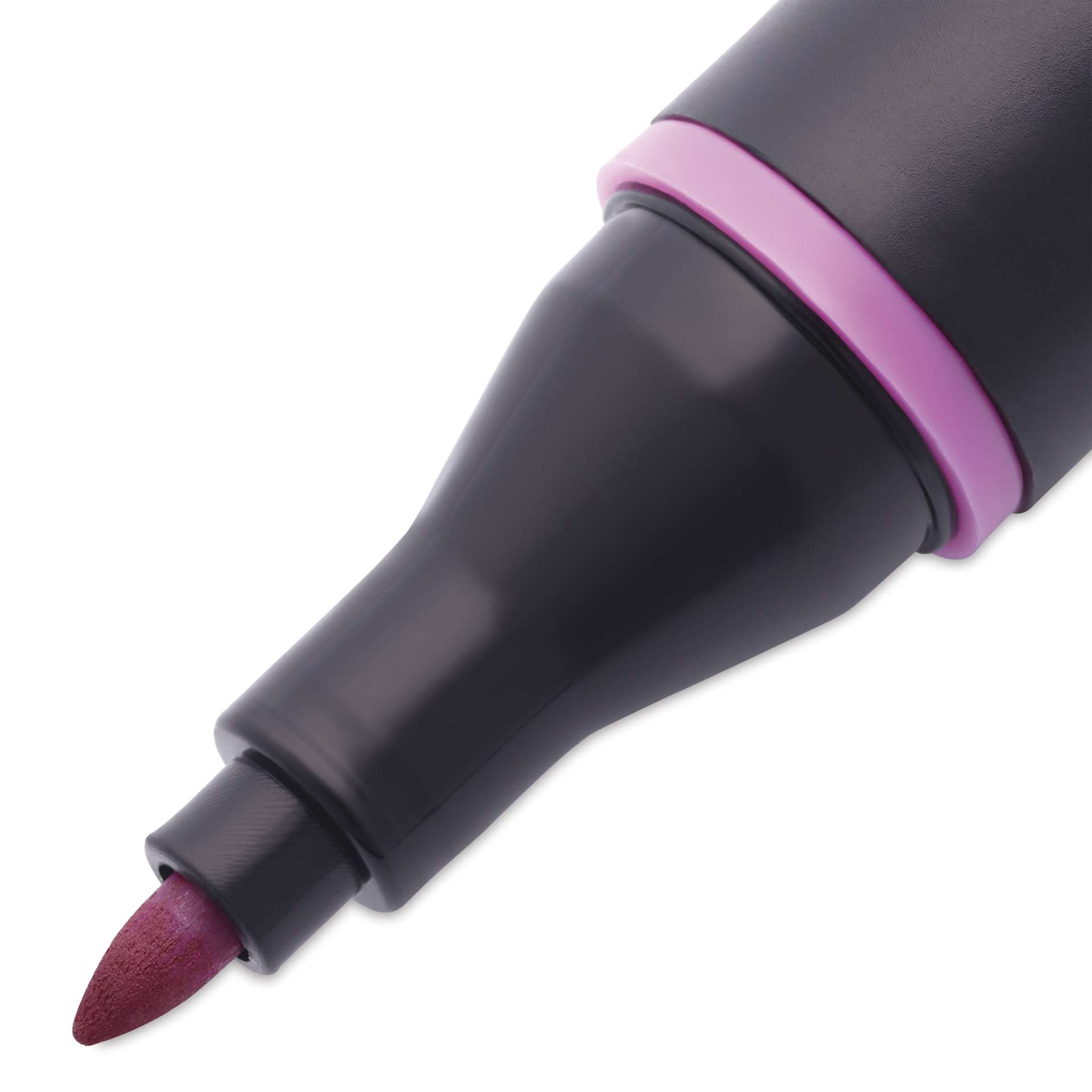 Blick Studio Alcohol Art Marker - 125 Amaranth Pink, close-up of the bullet tip