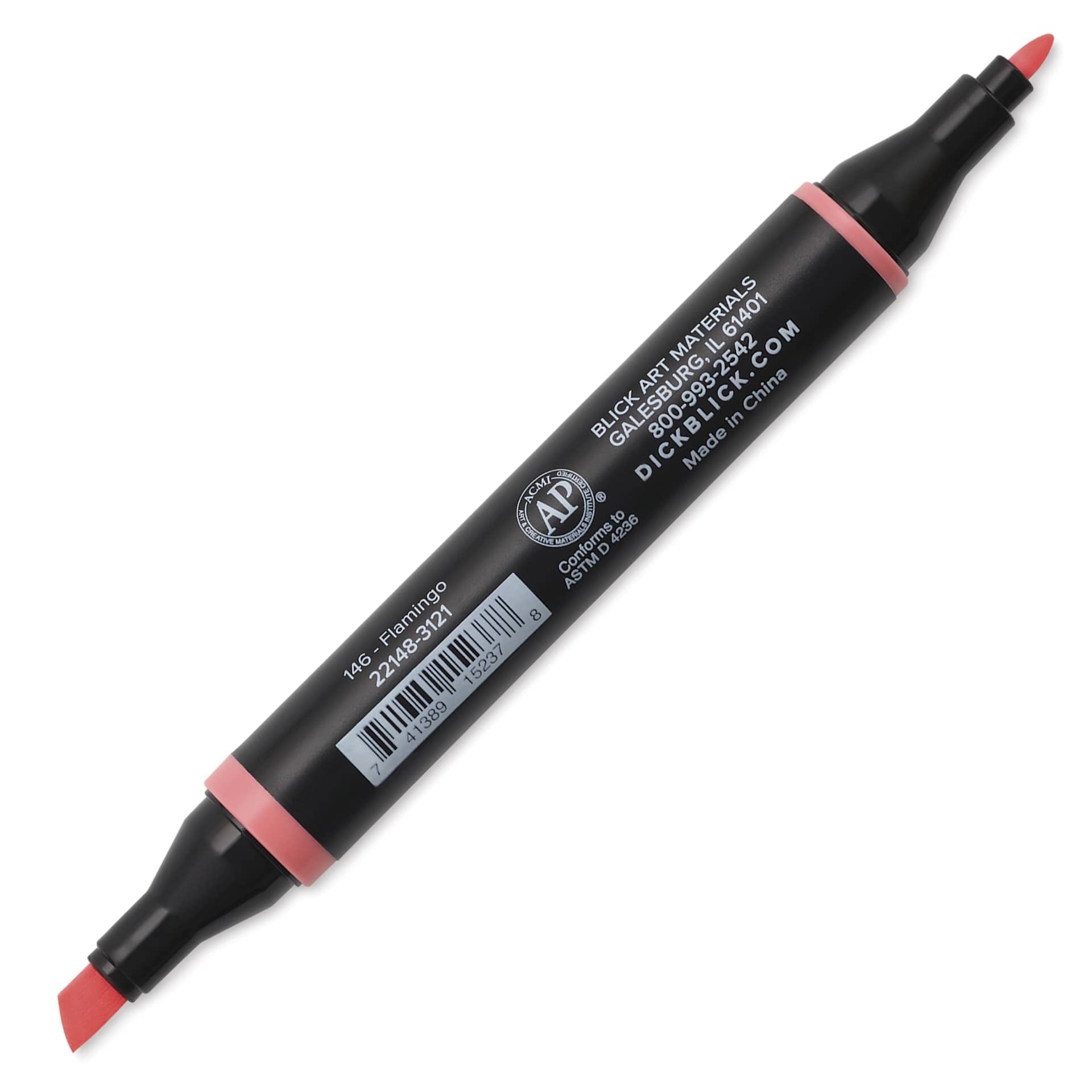 Blick Studio Alcohol Art Marker - 146 Flamingo, caps off