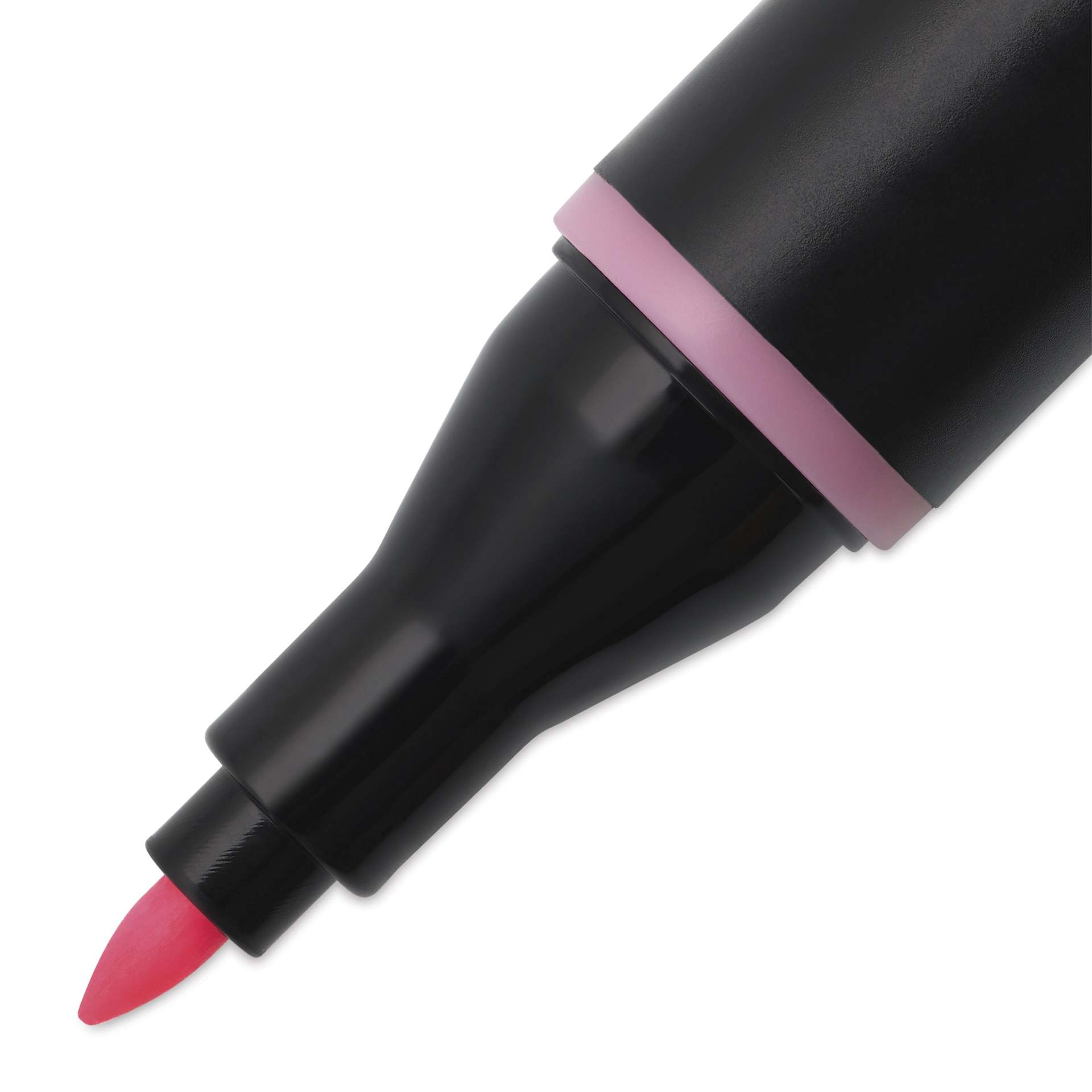 Blick Studio Alcohol Art Marker - 118 Bubblegum Pink, close-up of the fine tip