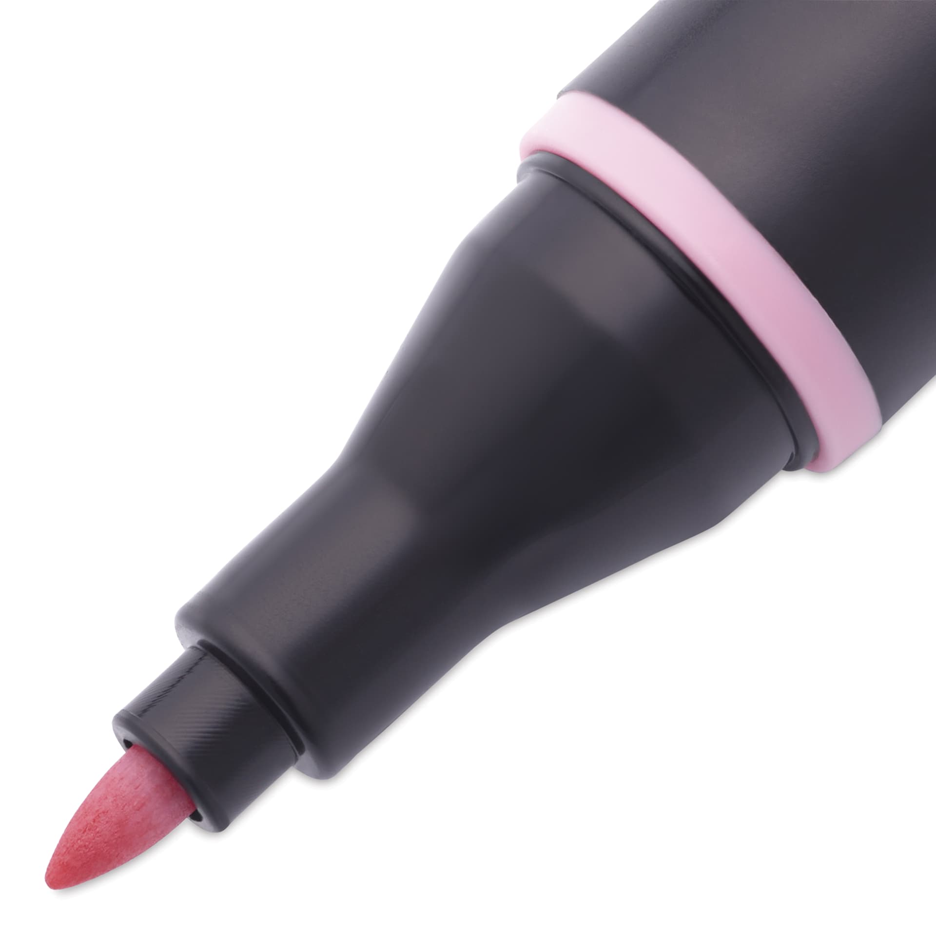 Blick Studio Alcohol Art Marker - 121 Carnation Pink, close-up of the fine tip