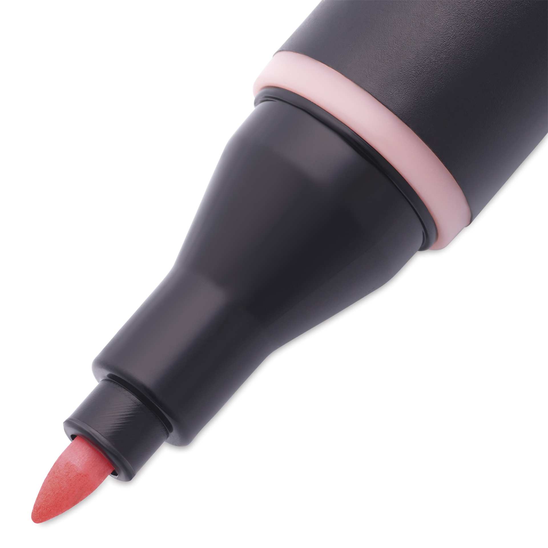 Blick Studio Alcohol Art Marker - 123 Soft Coral, close-up of bullet nib