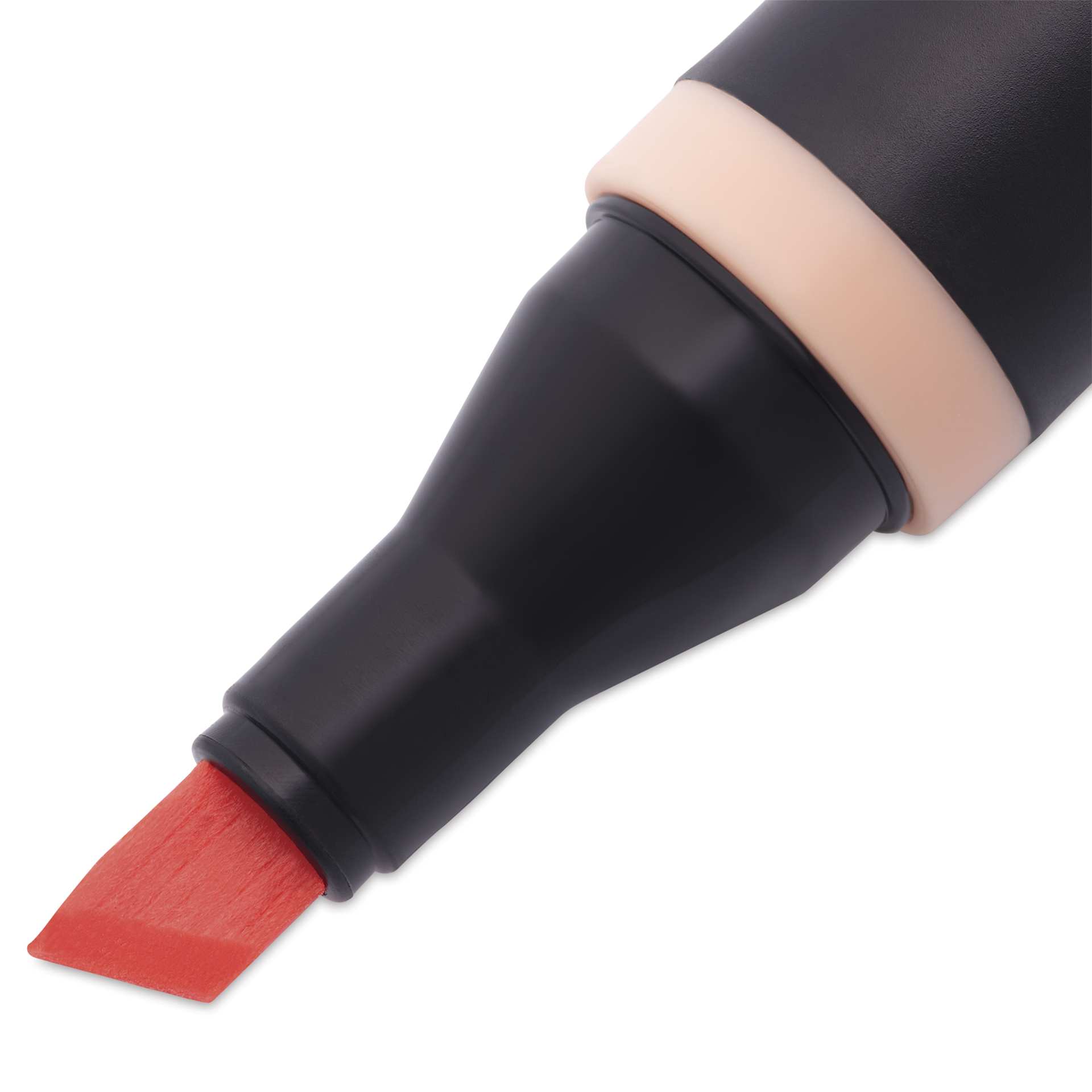 Blick Studio Alcohol Art Marker - 259 Apricot, close-up of the chisel tip