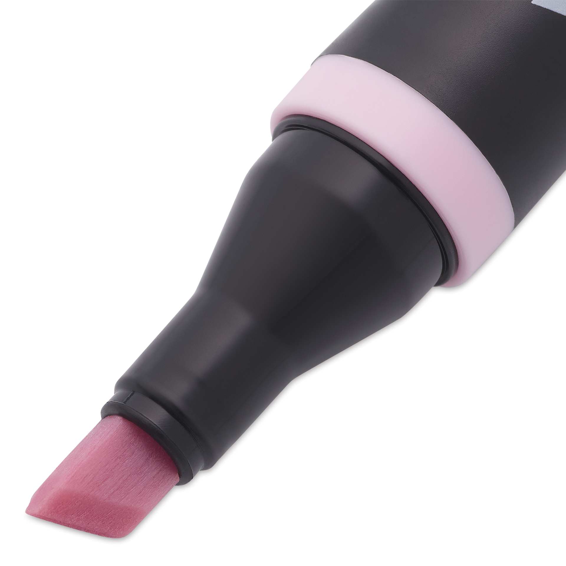 Blick Studio Alcohol Art Marker - 129 Cherry Blossom, close-up of the chisel tip