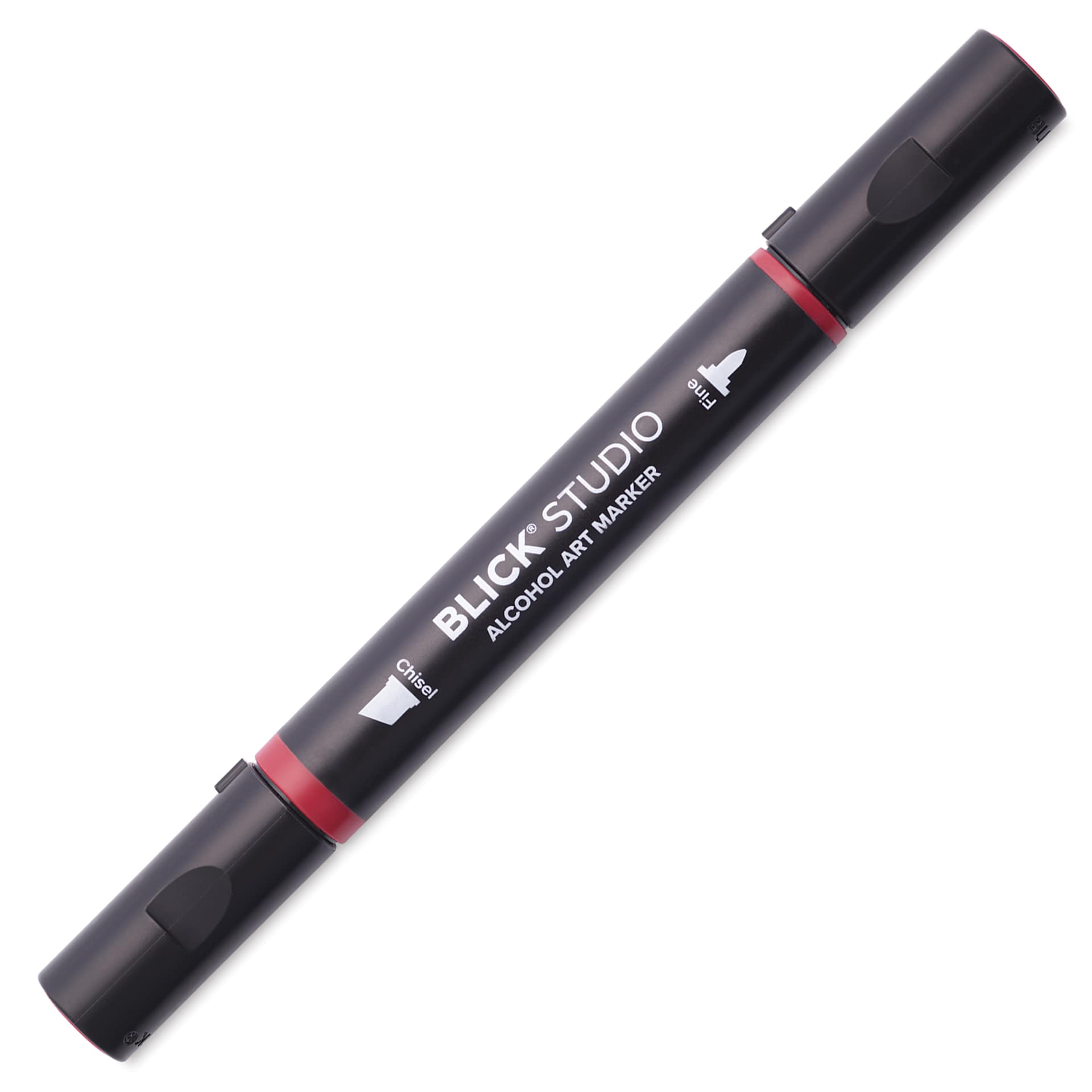 Blick Studio Alcohol Art Marker - 157 Strawberry Red, marker with caps on