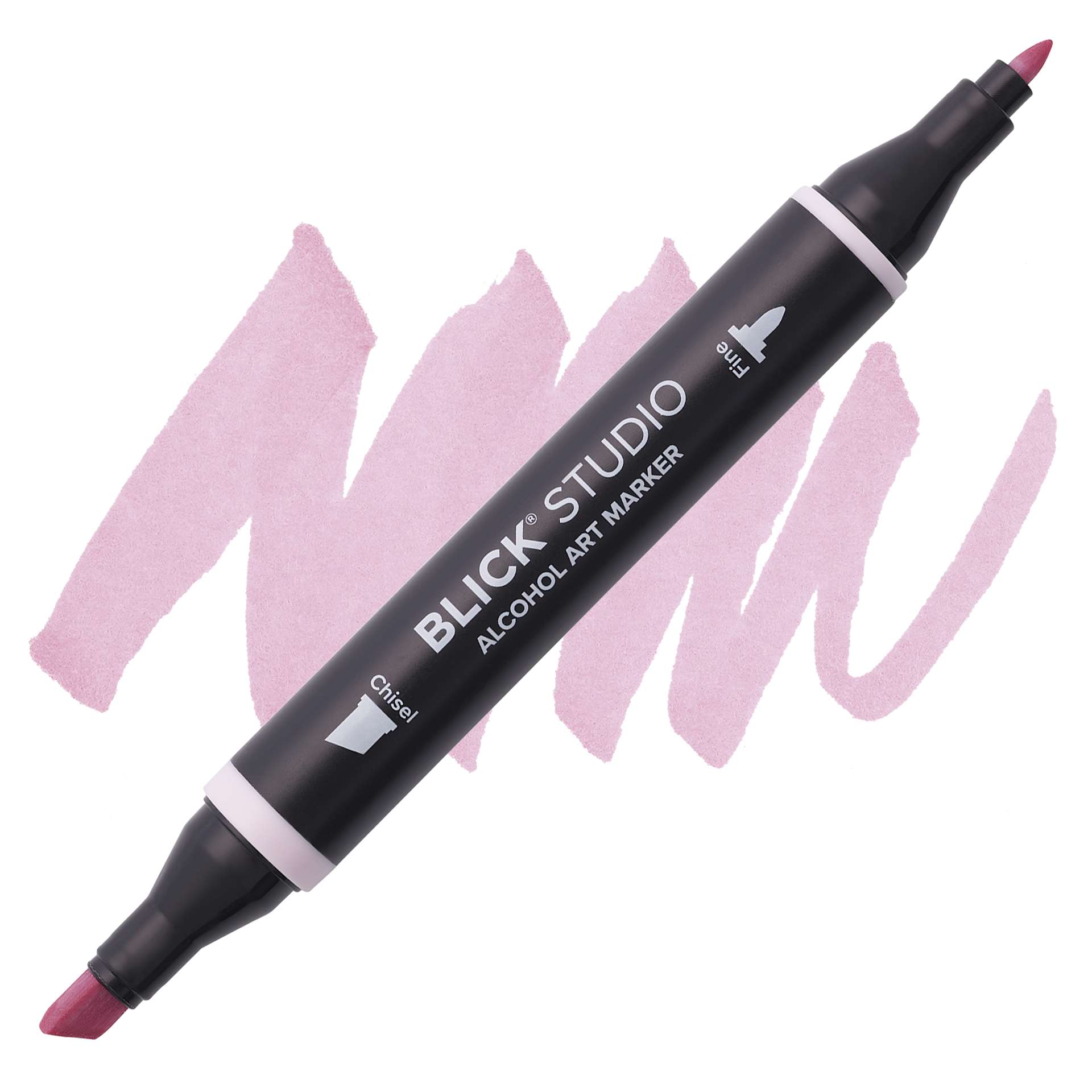 Blick Studio Alcohol Art Marker - 130 Rose Smoke, swatch and marker